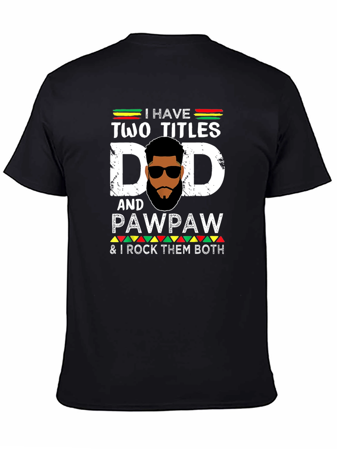 Black Dad and Pawpaw Graphic T-Shirt view 4