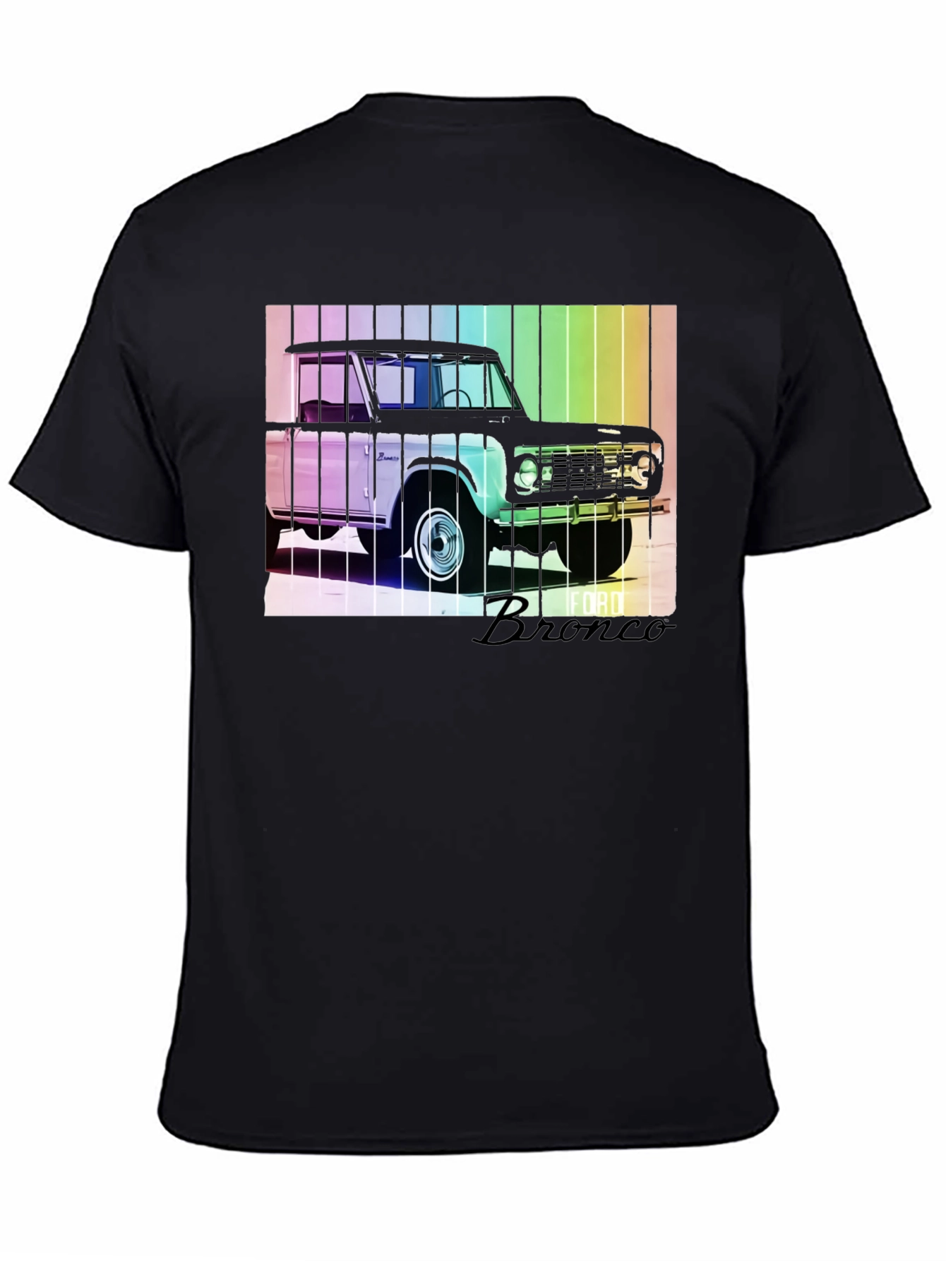 Black Retro Ford Bronco Graphic Tee view 4