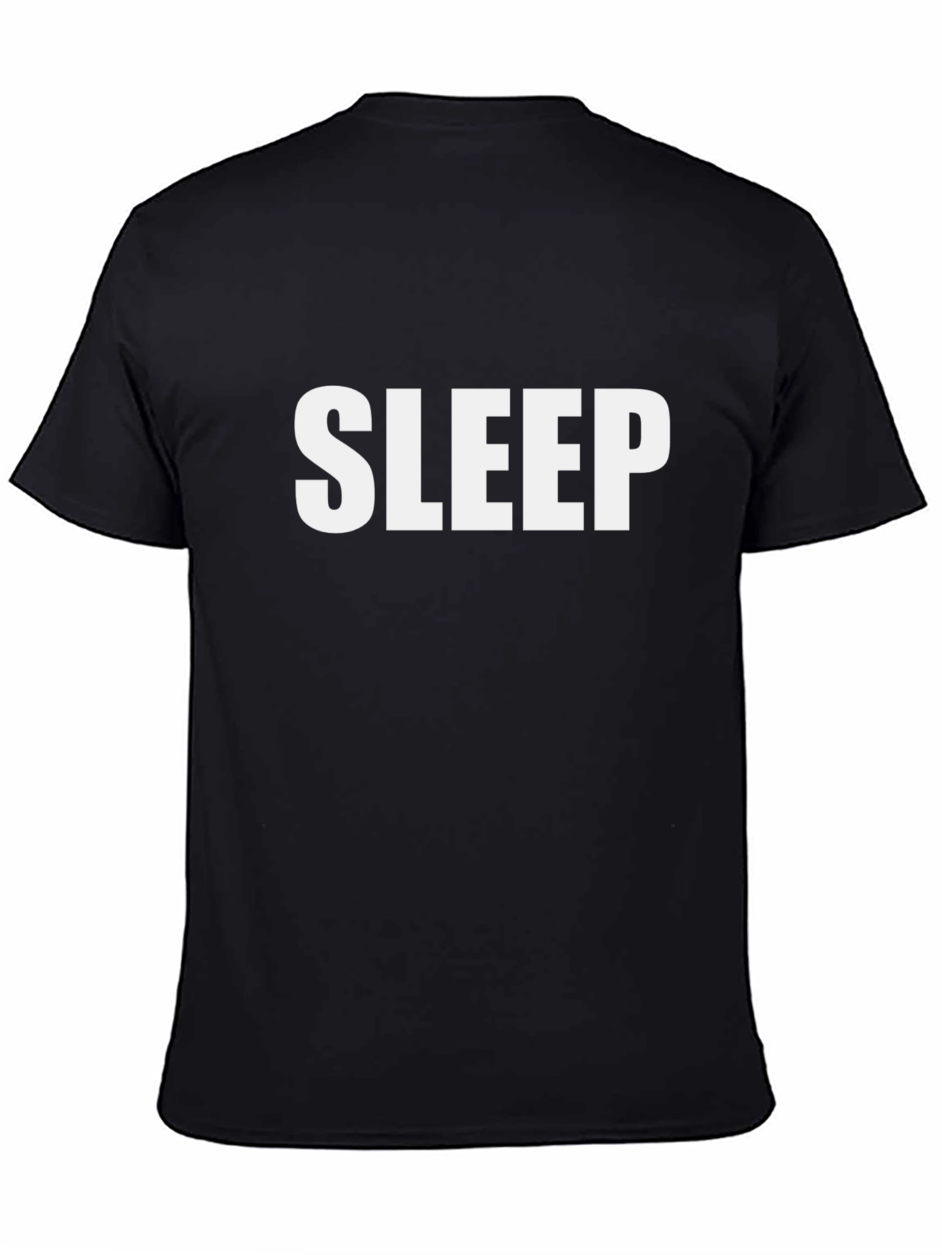 Black Sleep T-Shirt - Black Comfort Tee view 4