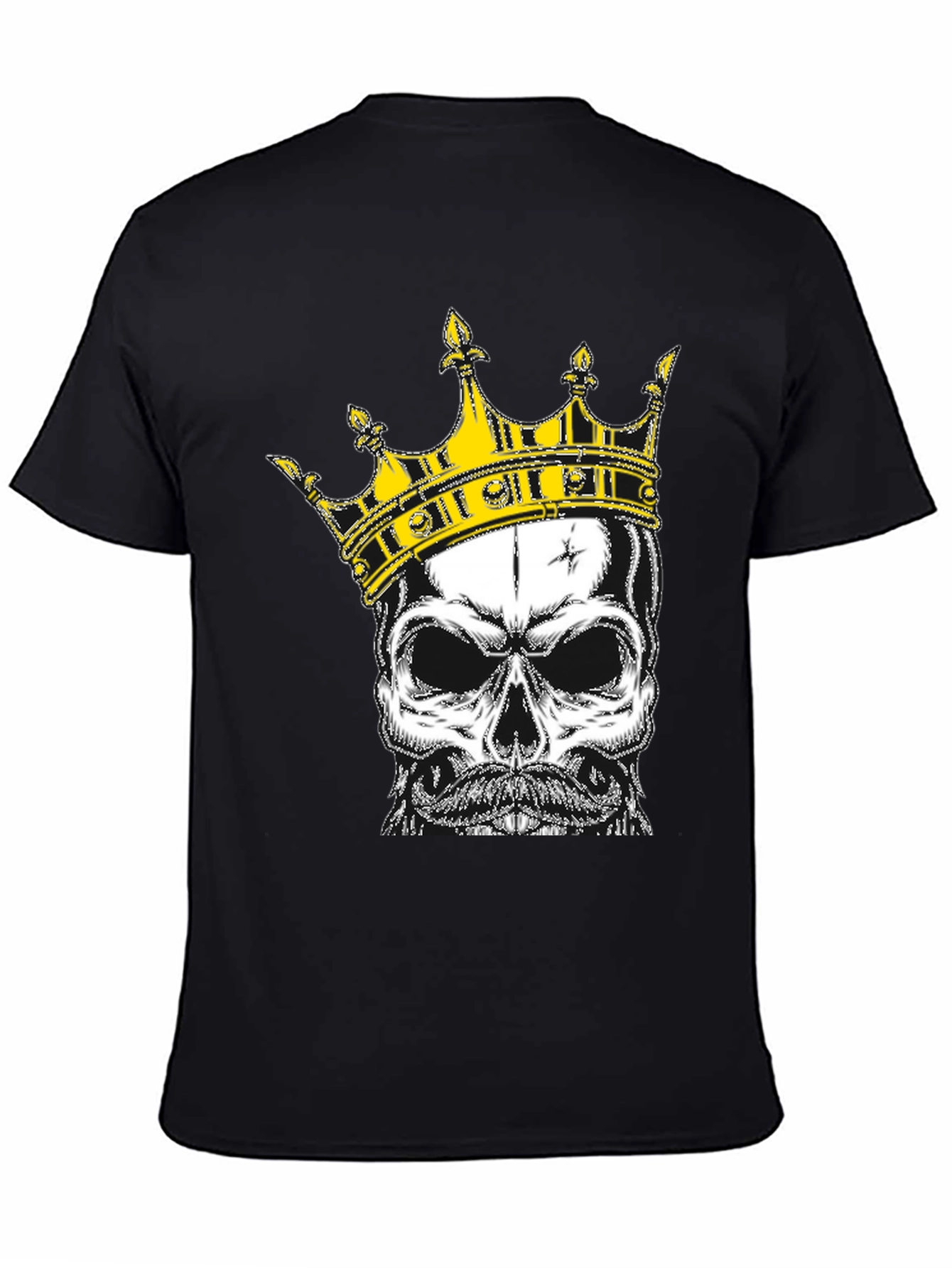 Black Skull King Graphic Tee - Black T-Shirt view 4