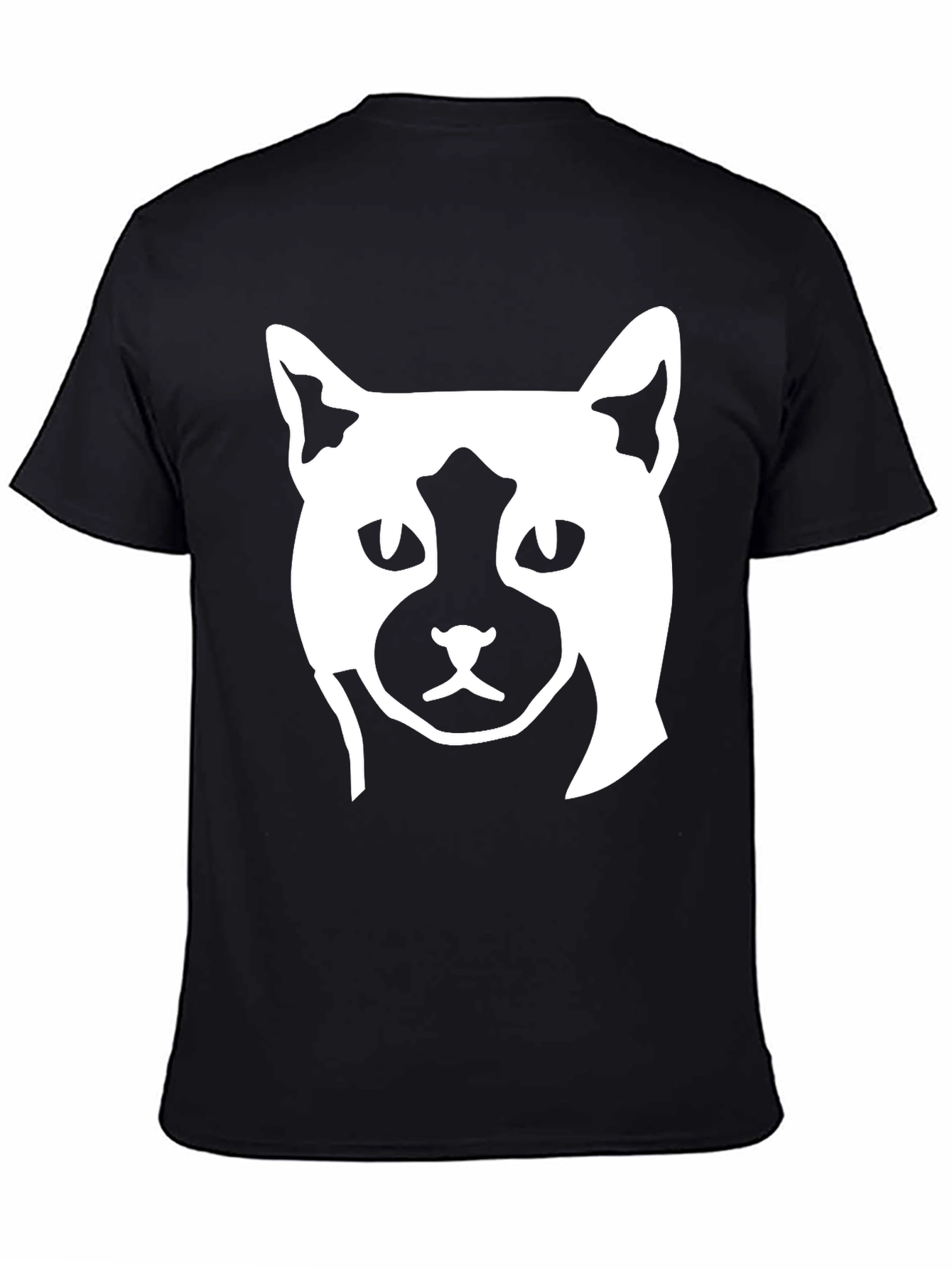 Black Cat Graphic Print T-Shirt view 4