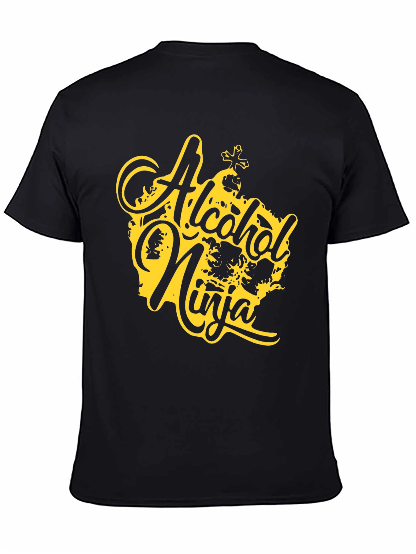 Black Alcohol Ninja Black Graphic Tee view 4