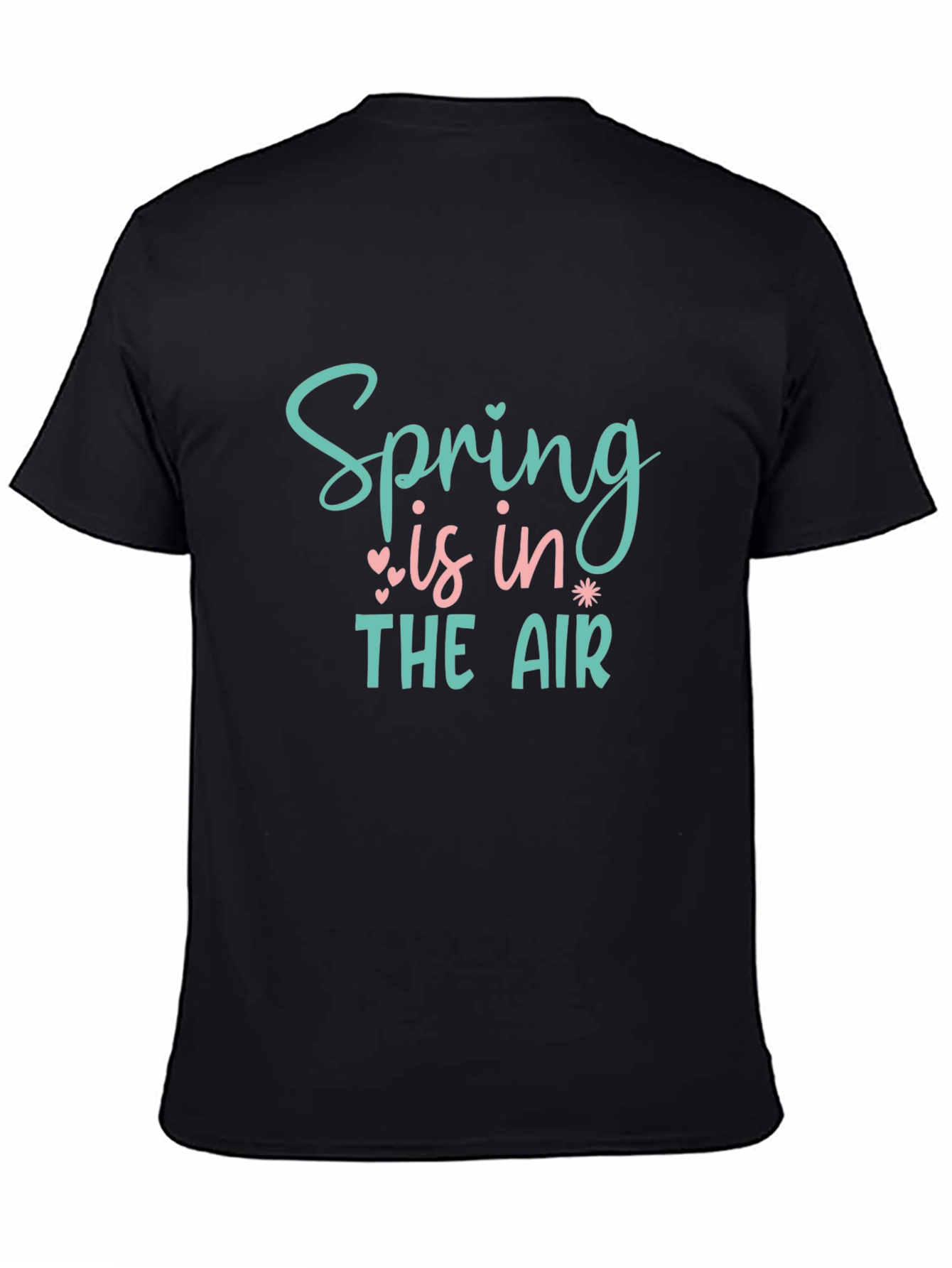 Black Spring is in the Air Graphic Tee - Black view 4