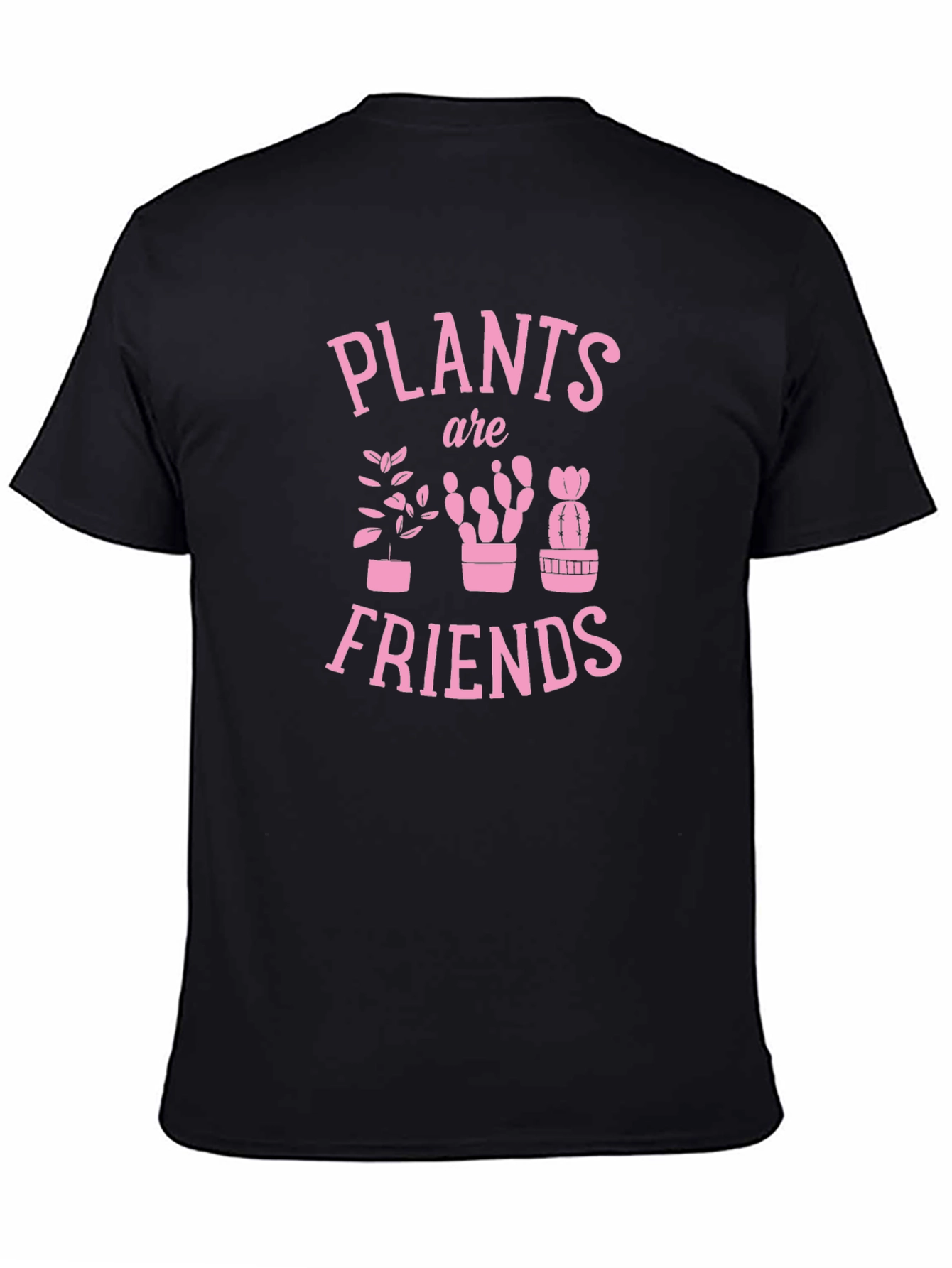 Black Plants Are Friends Graphic Tee - Black T-Shirt view 4