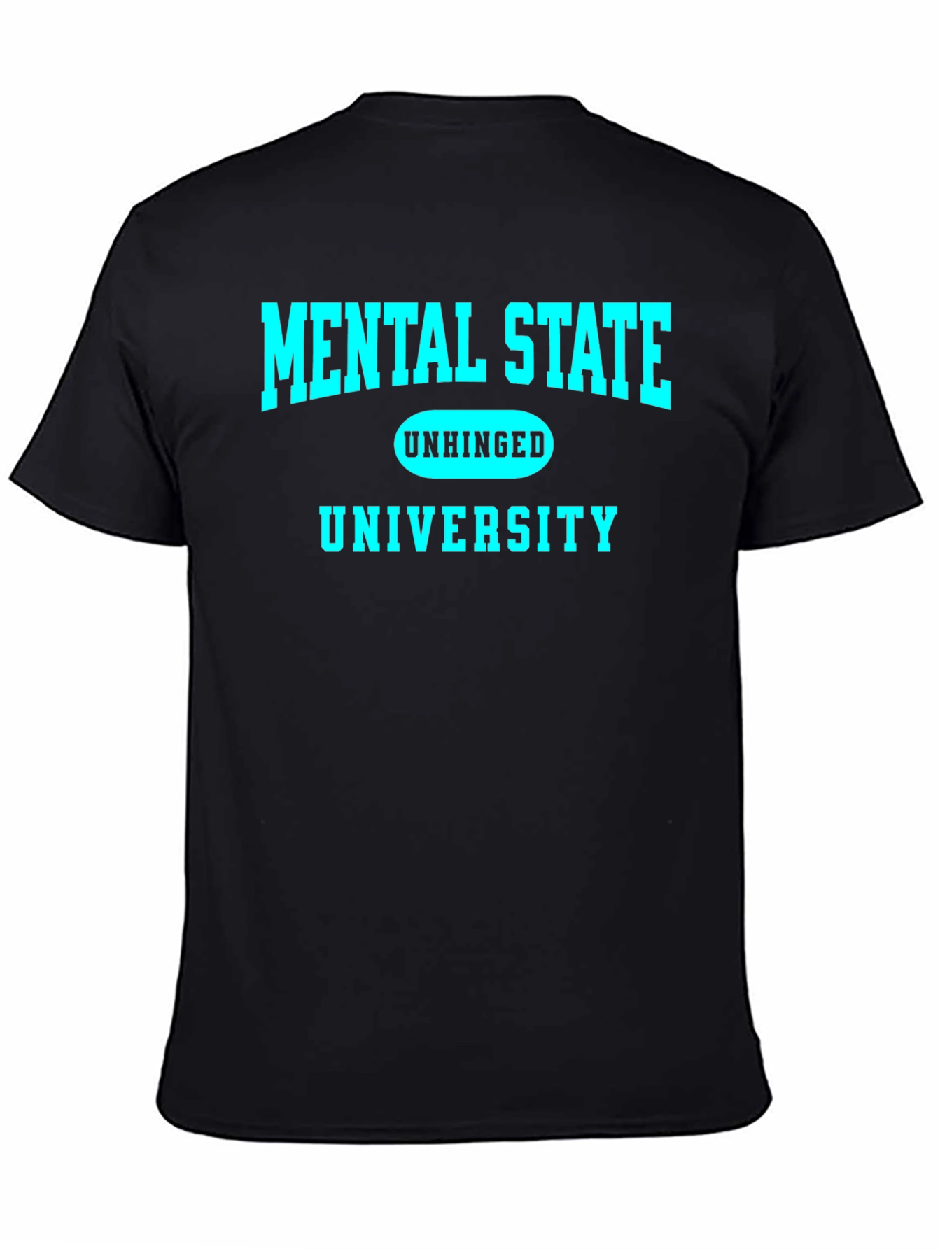 Black Mental State Unhinged University Graphic Tee view 4