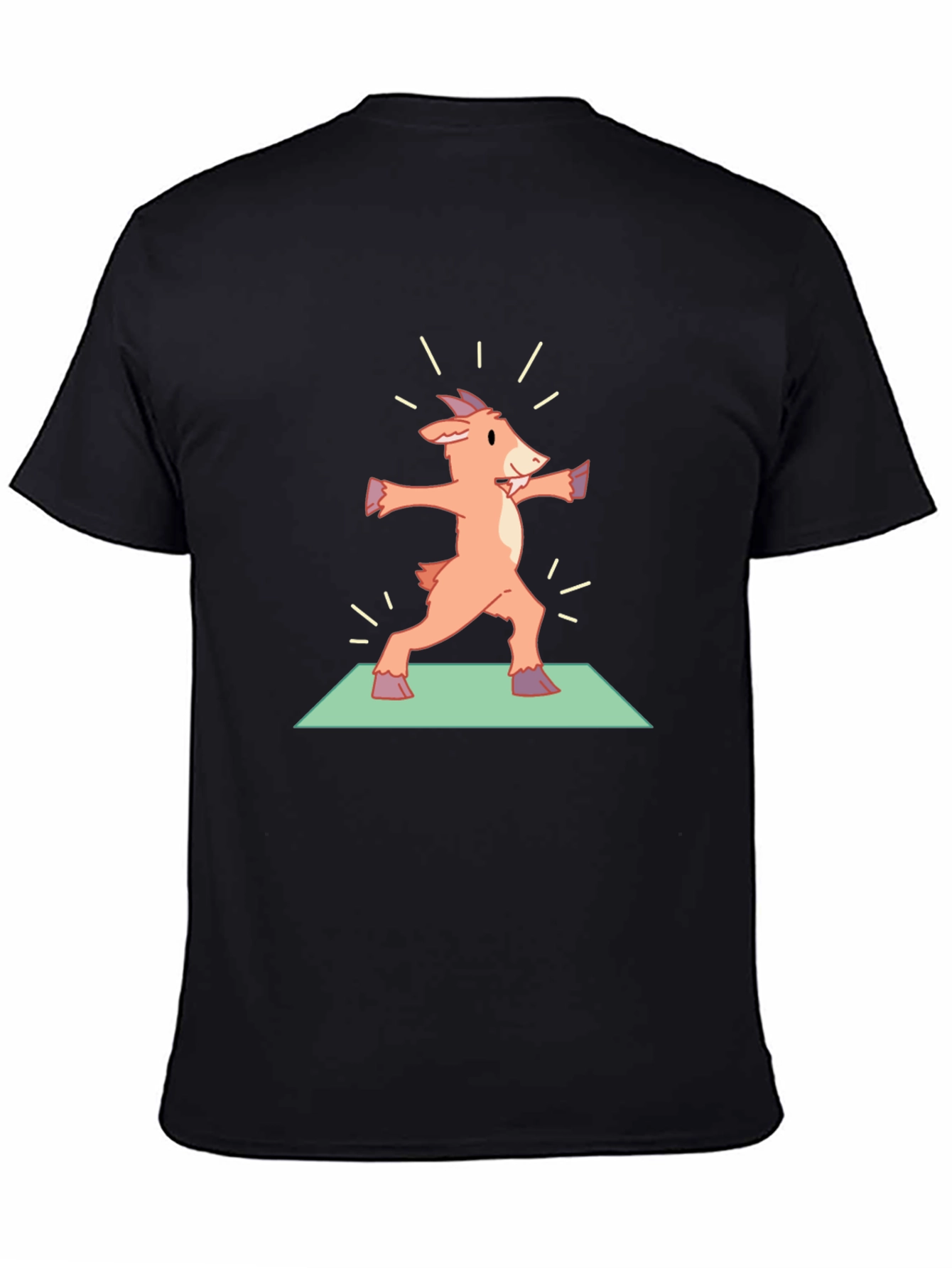 Black Yoga Goat Black T-Shirt view 4