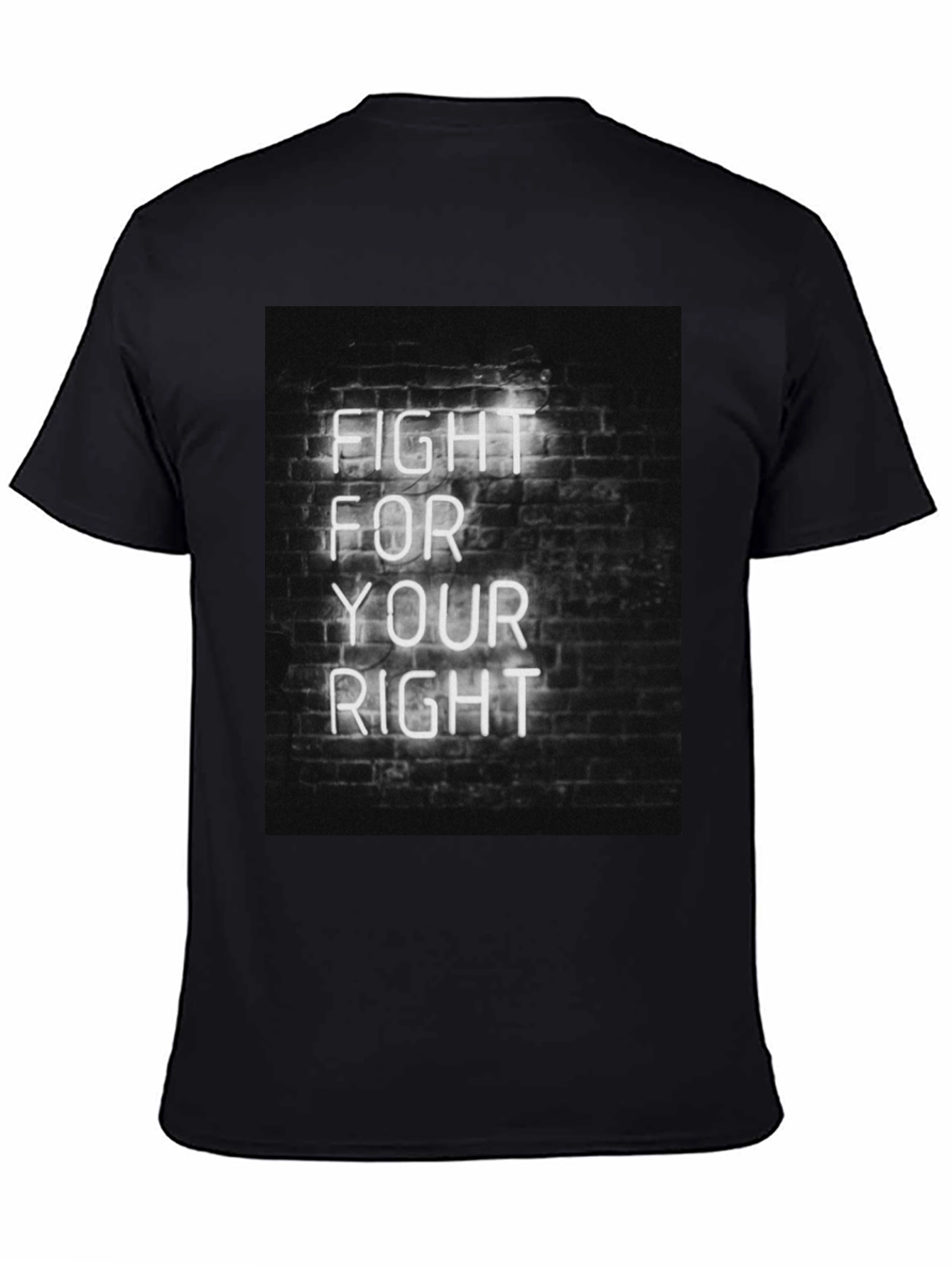 Black Fight For Your Right Tee view 4