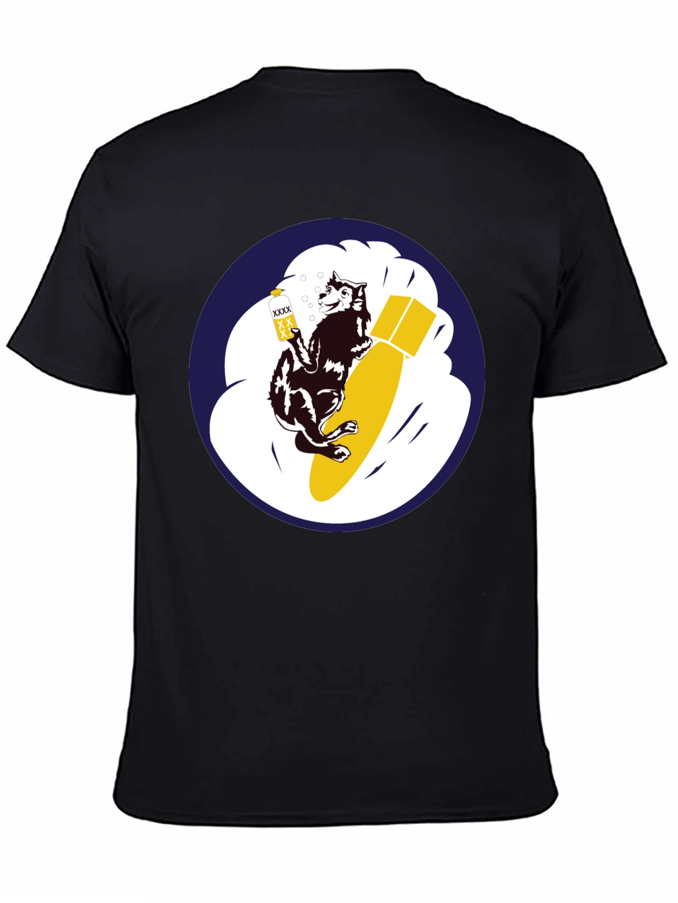 Black Cool Dog Bomb T-Shirt view 4