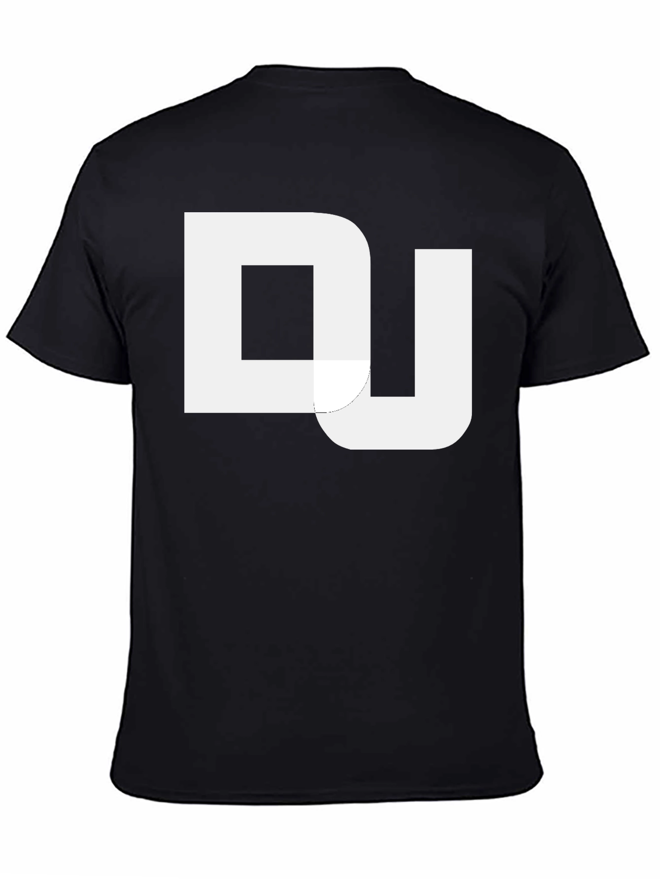 Black DJ Graphic Print Black T-Shirt view 4