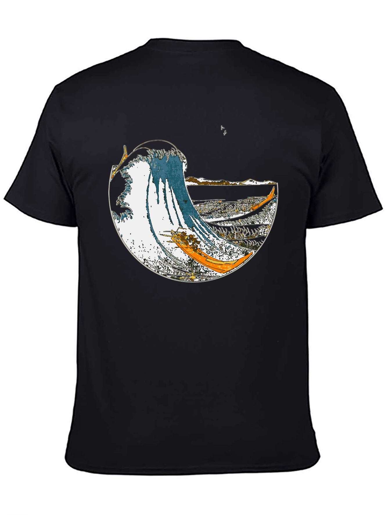 Great Wave Graphic Tee - Stylish Cotton Blend - 4