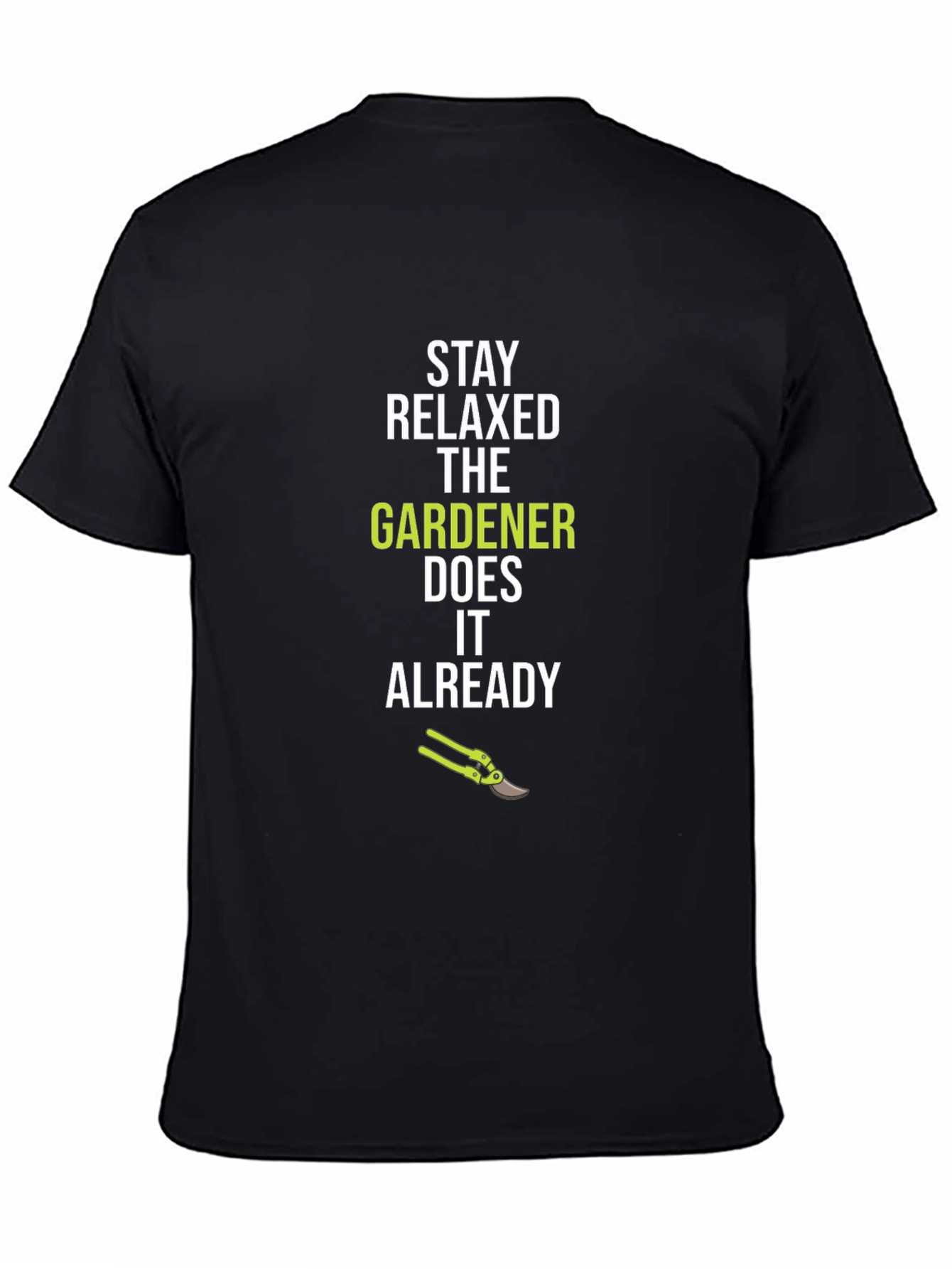 Black Relaxed Gardener T-Shirt view 4