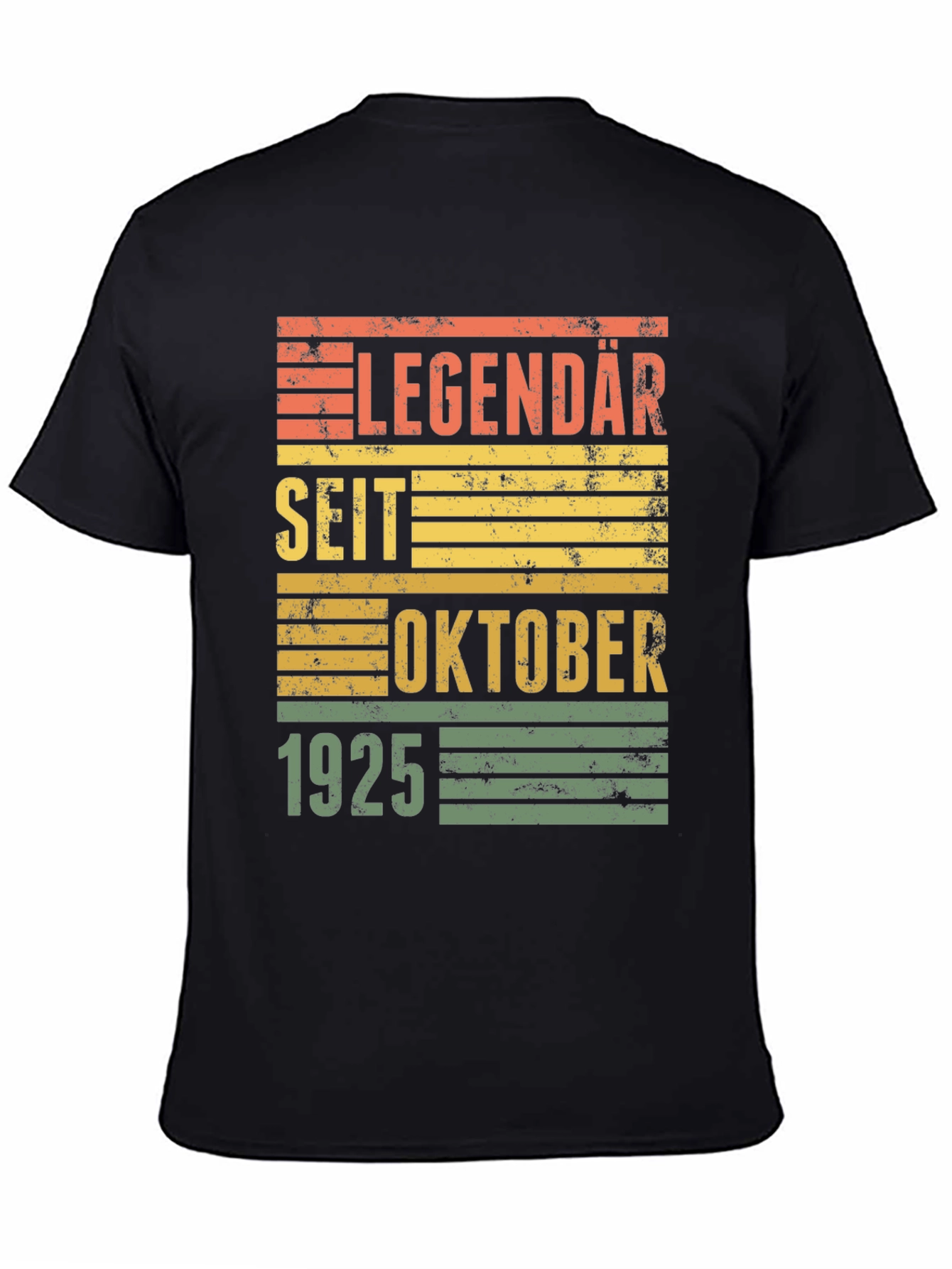 Black Legendary Since October 1925 T-Shirt view 4
