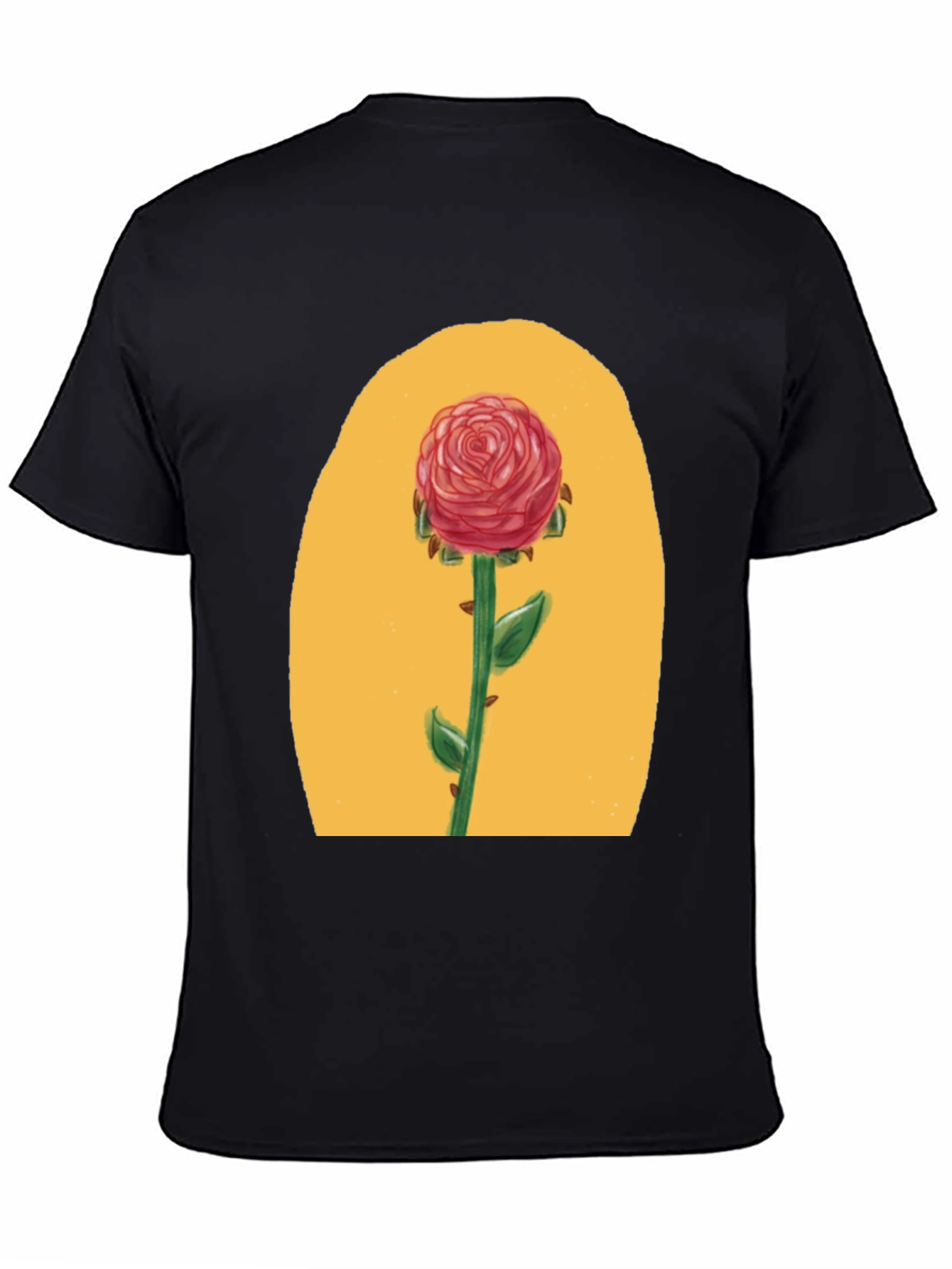 Black Rose Graphic Tee - Beauty & Beast Inspired view 4
