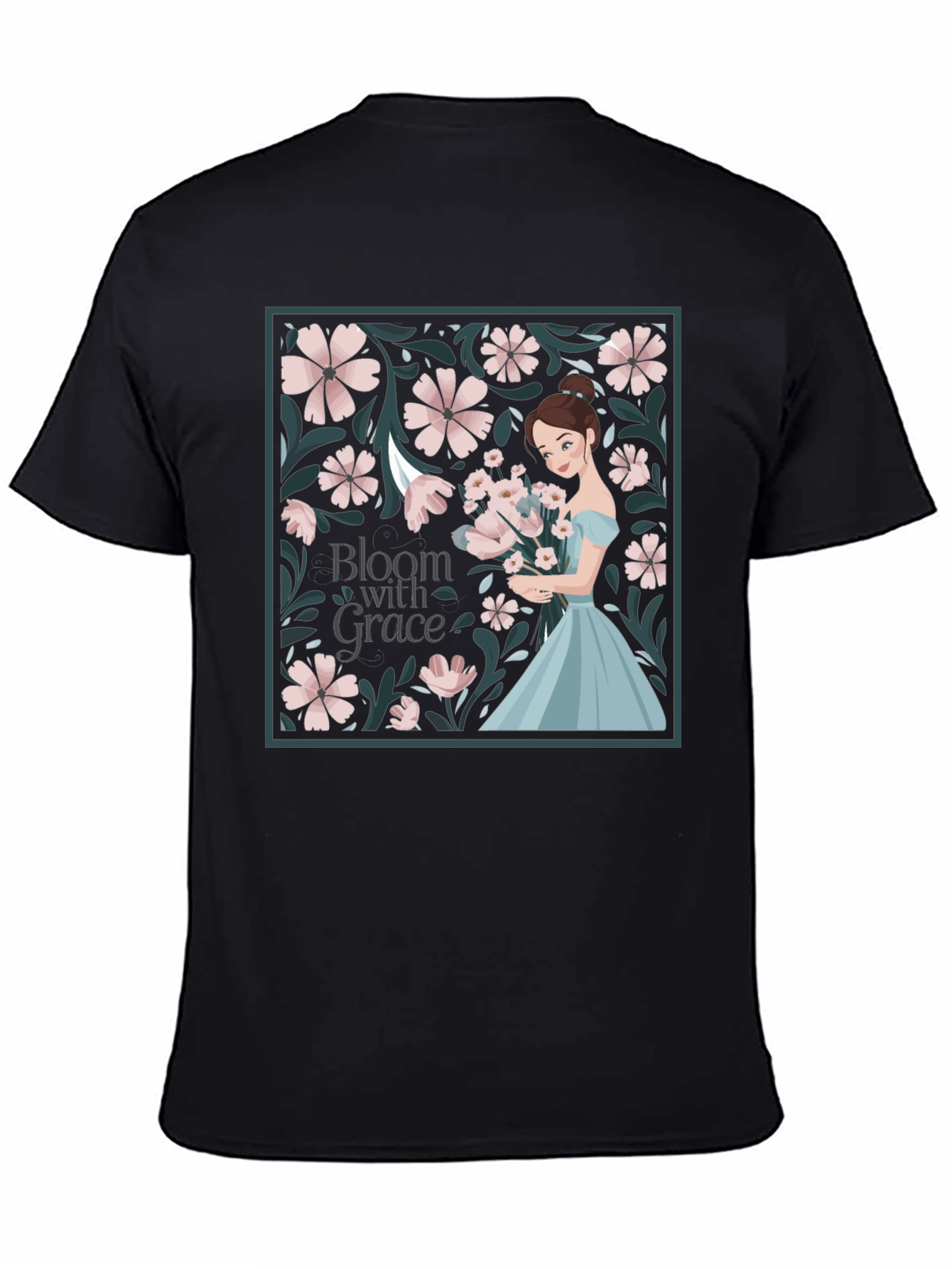 Black Bloom with Grace T-Shirt view 4