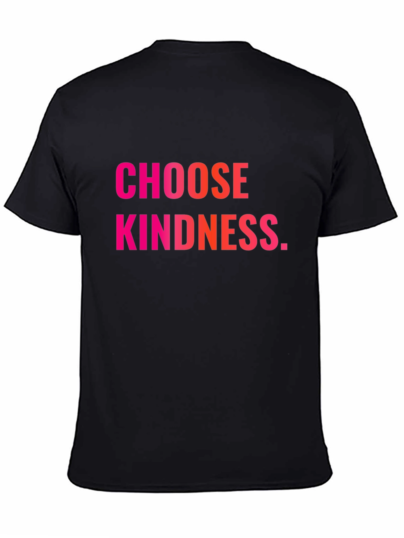 Black Choose Kindness Black Graphic T-Shirt view 4