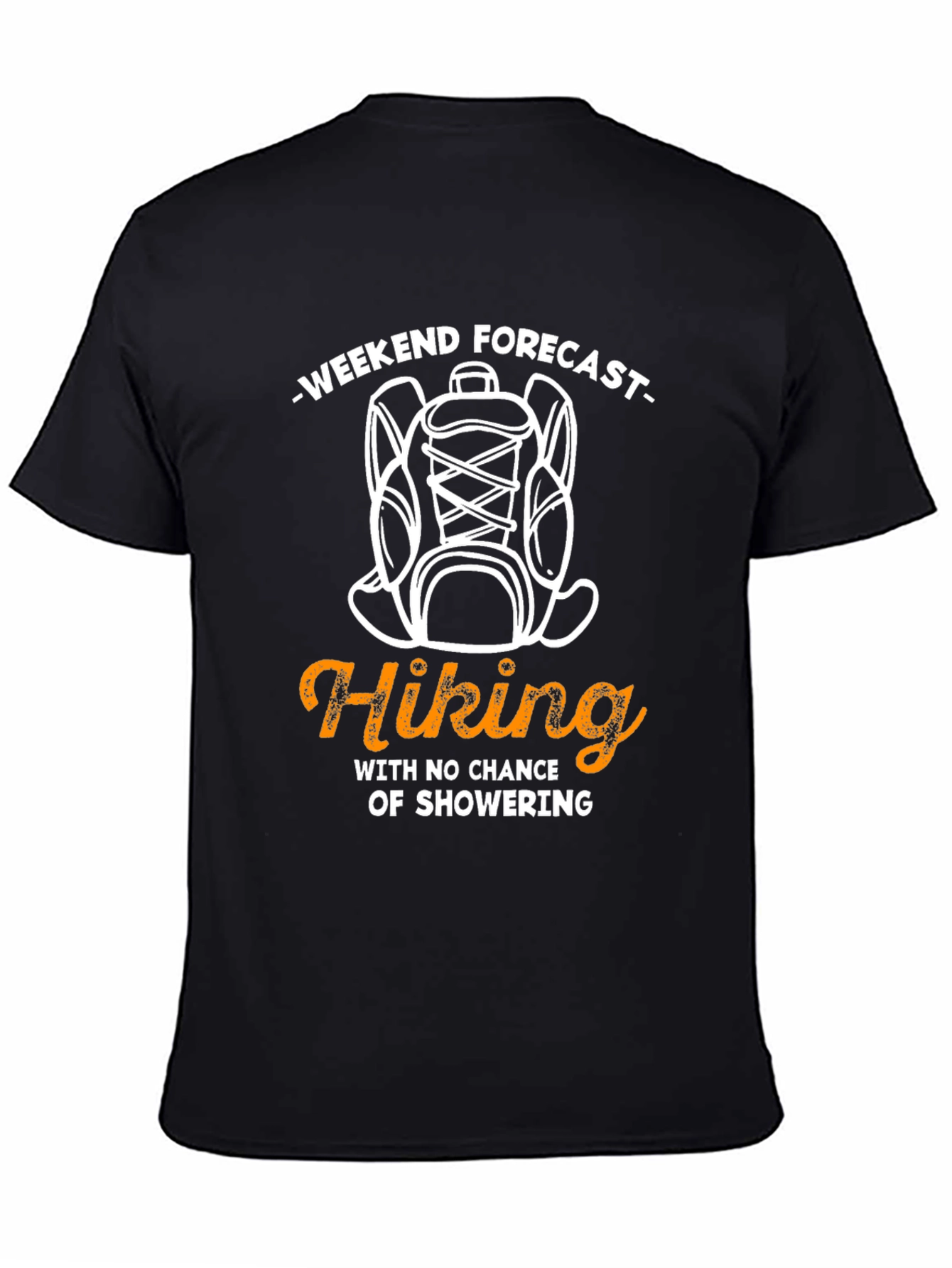 Black Weekend Hiking Forecast T-Shirt view 4