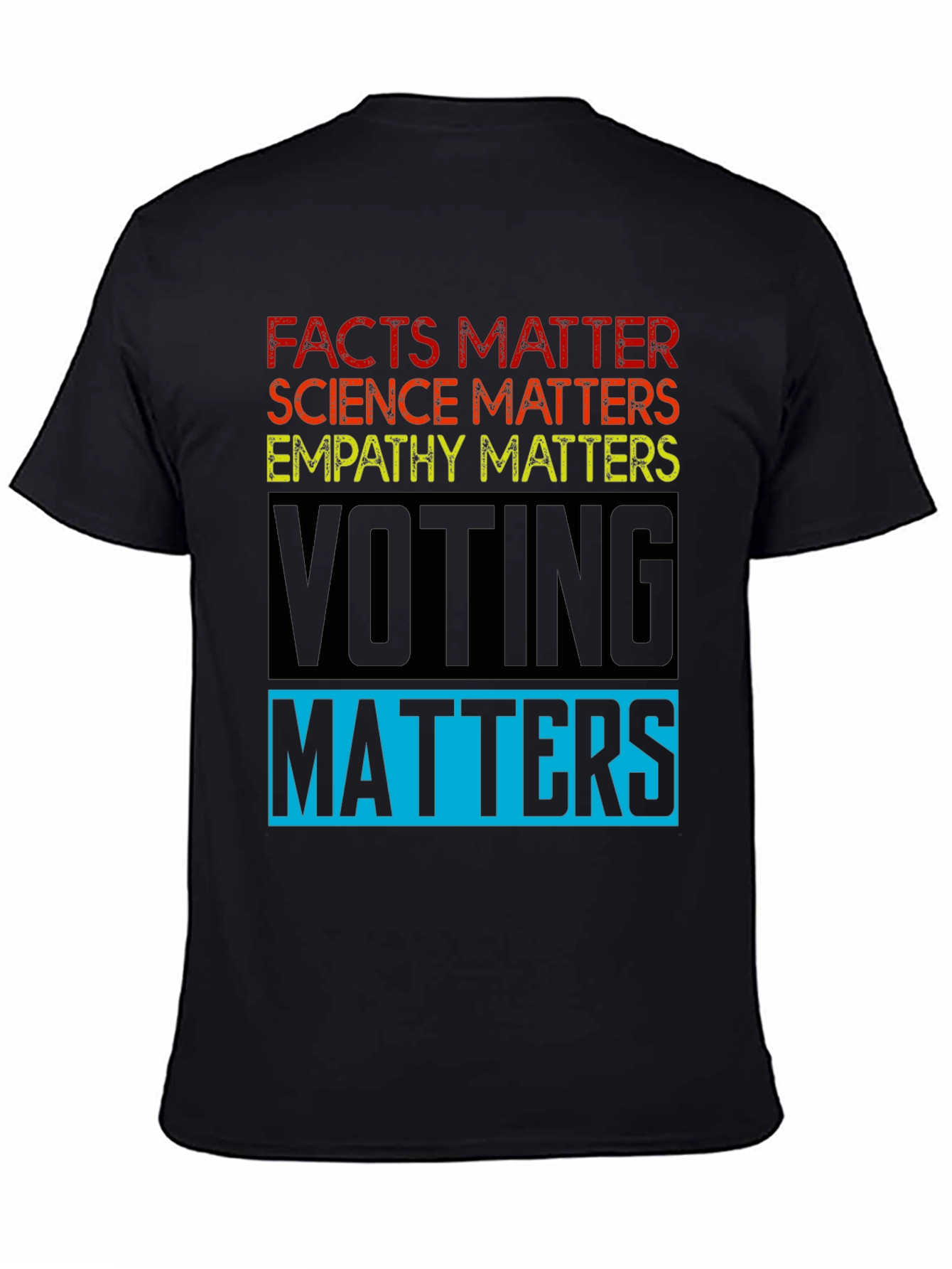 Black Facts Matter Graphic T-Shirt view 4
