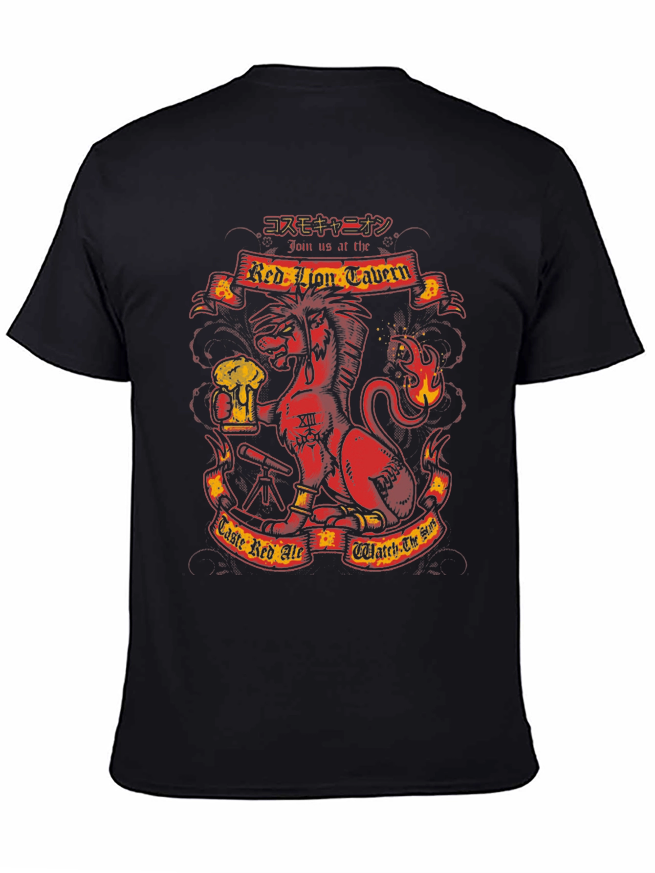 Black Red Lion Tavern Graphic Tee view 4
