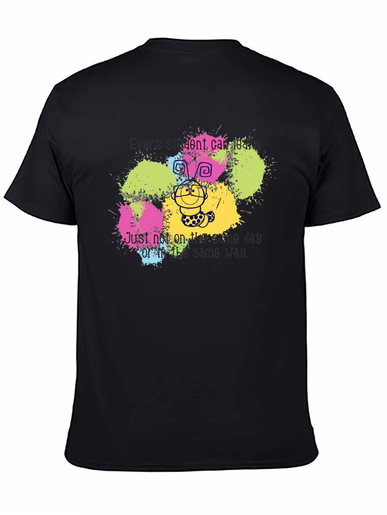Black Every Student Can Learn T-Shirt view 4
