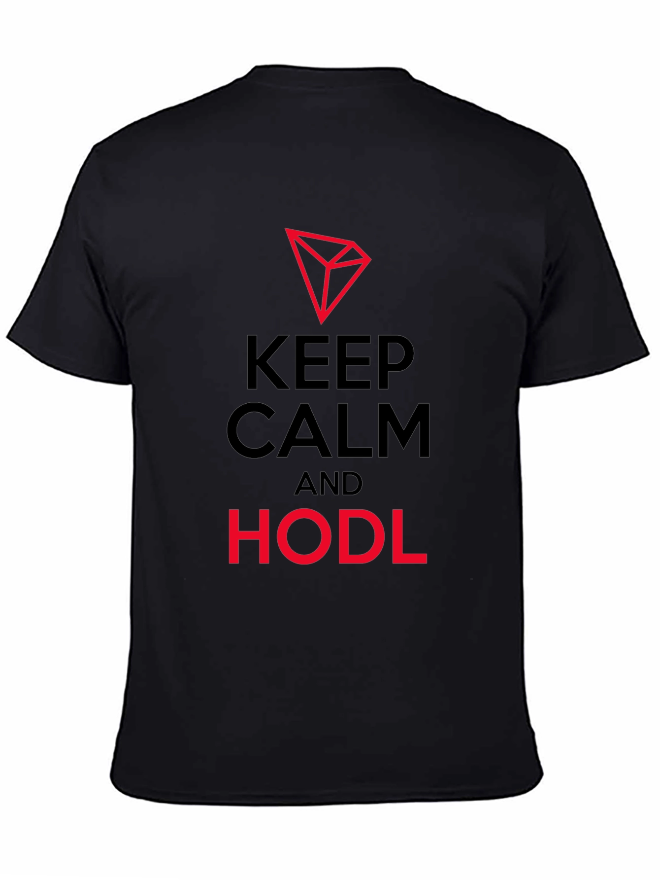Keep Calm & HODL Black T-Shirt - Crypto Investor - 4