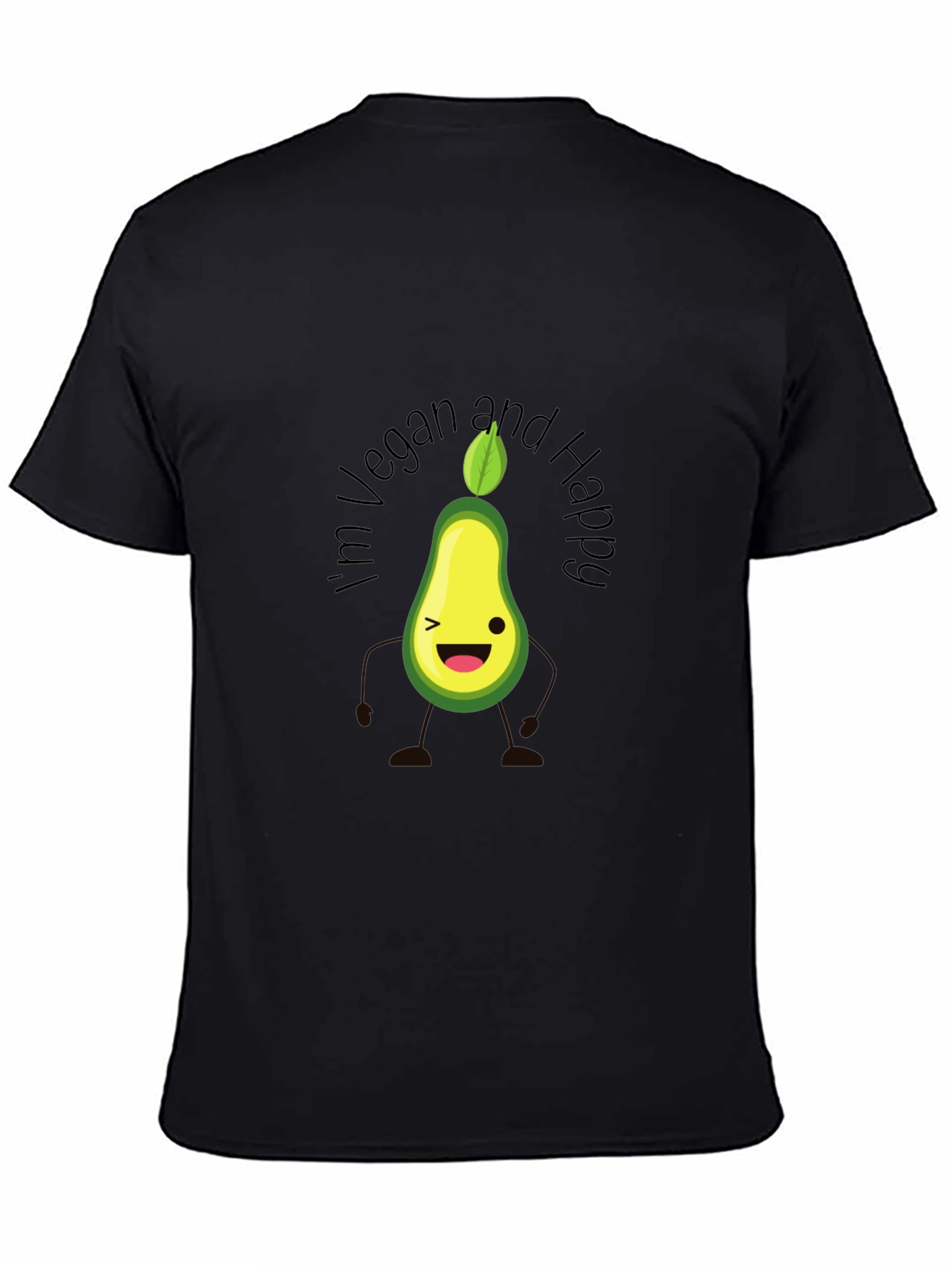 Vegan Avocado T-Shirt - Happy & Healthy Lifestyle Tee - 4