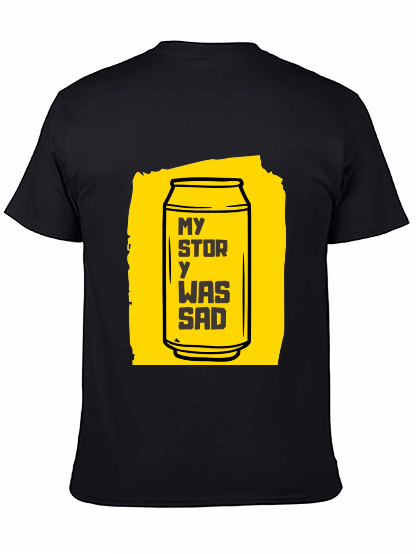 Black My Story Was Sad T-Shirt Novelty Graphic Tee view 4