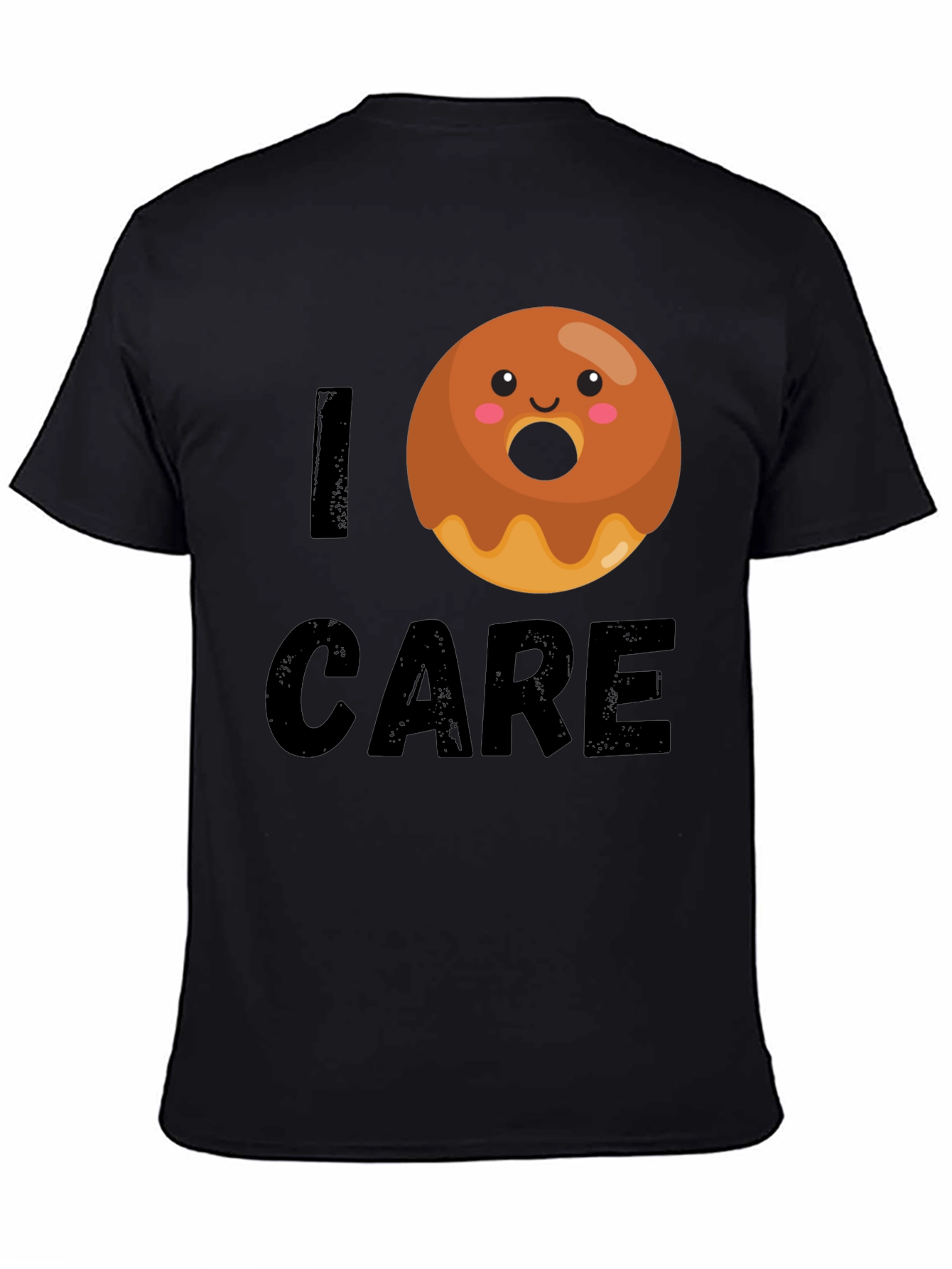 Black I Donut Care Graphic Tee view 4
