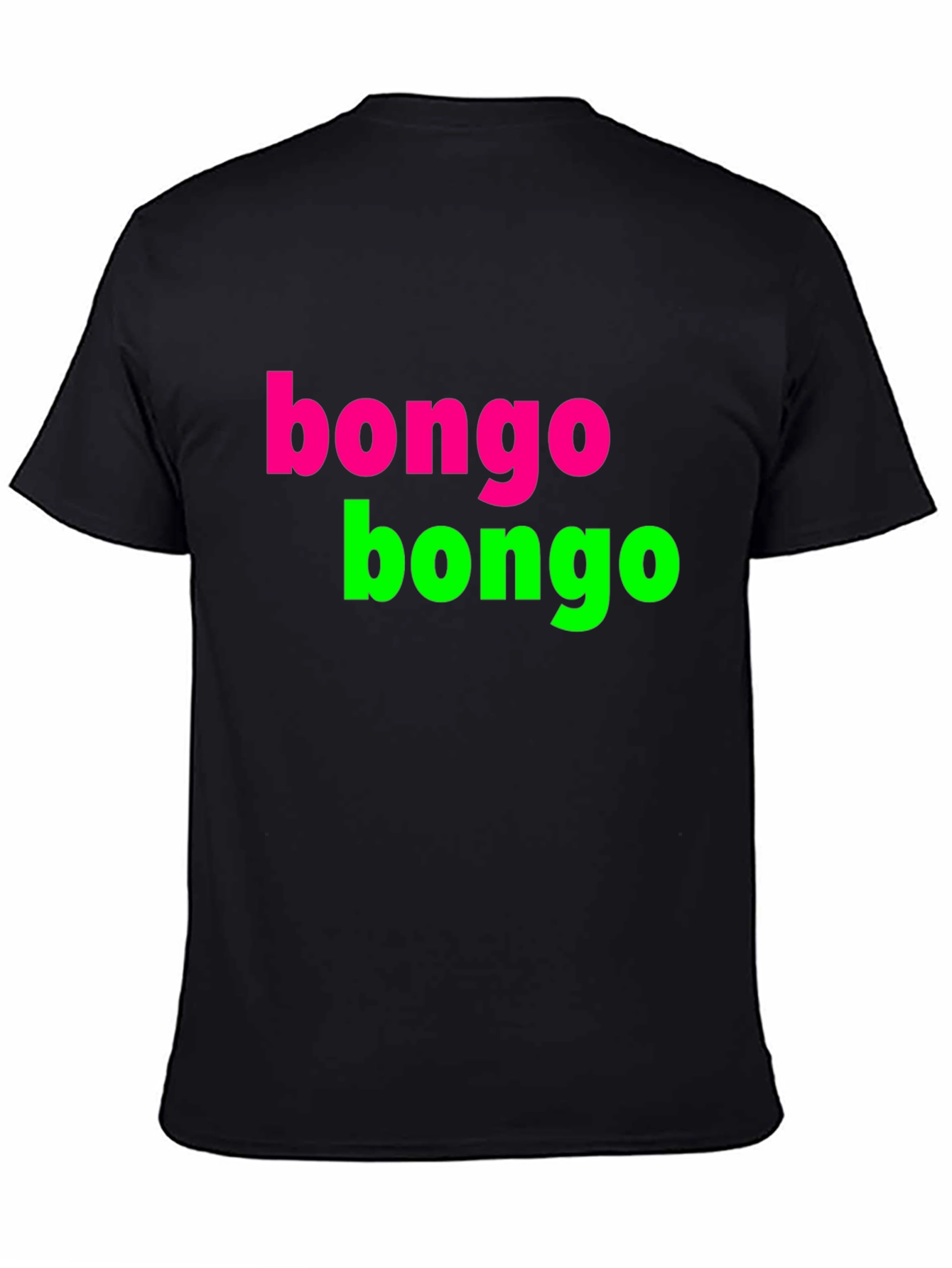 Black Bongo Bongo T-Shirt - Funky Retro Design view 4