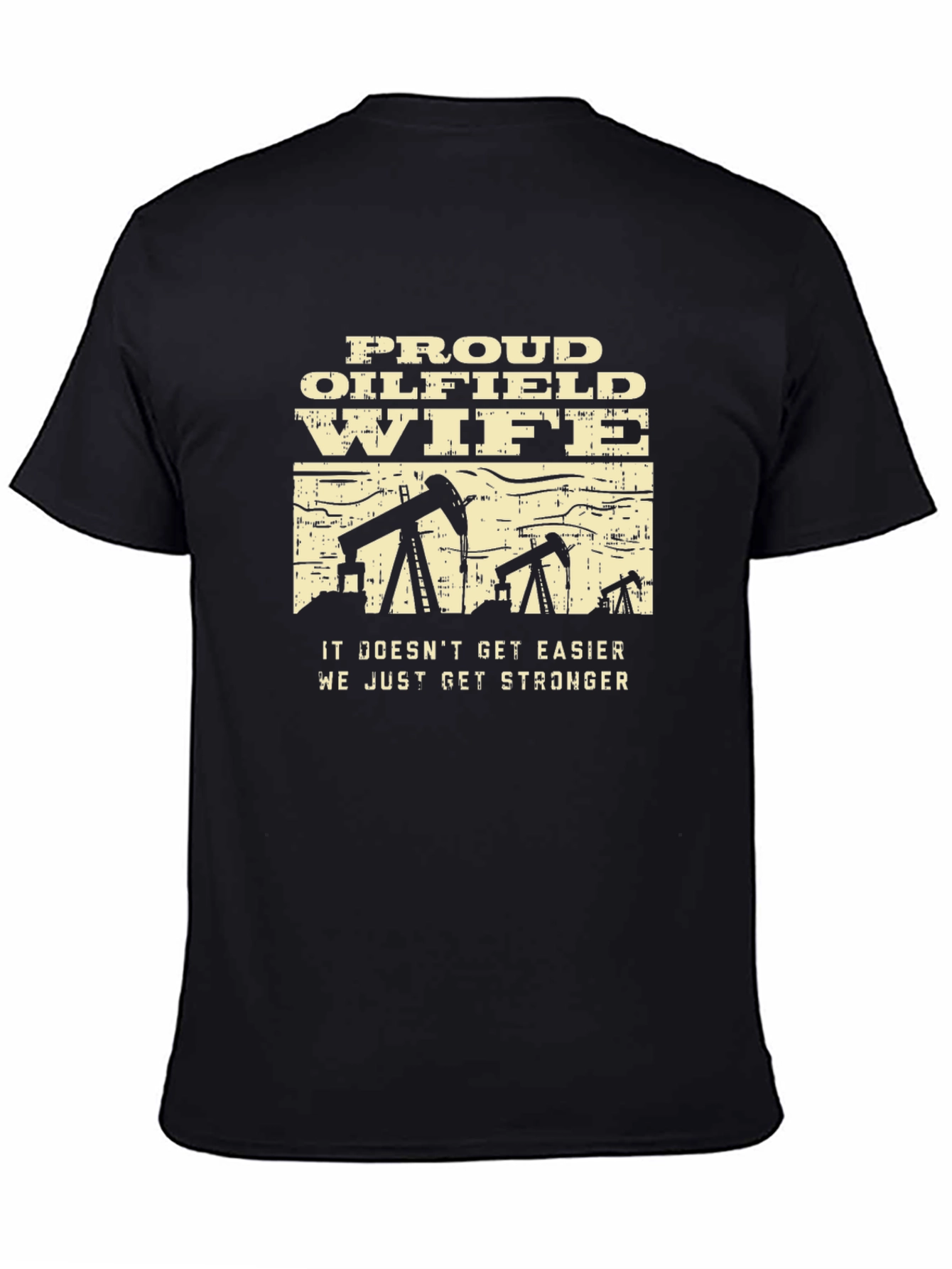 Proud Oilfield Wife Graphic Tee - Black - 4