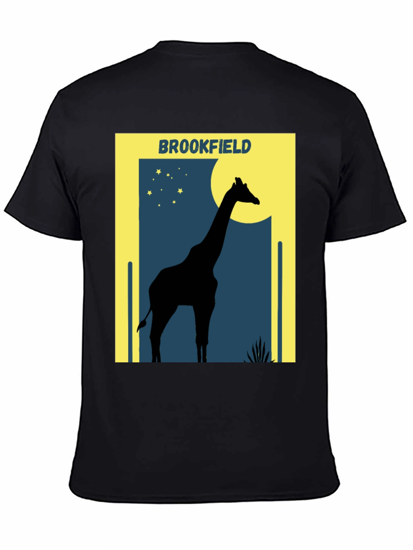 Black Brookfield Giraffe T-Shirt: Graphic Tee view 4