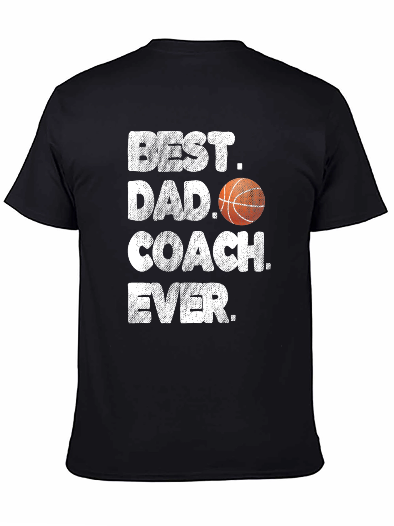 Black Best Dad Coach Ever T-Shirt view 4