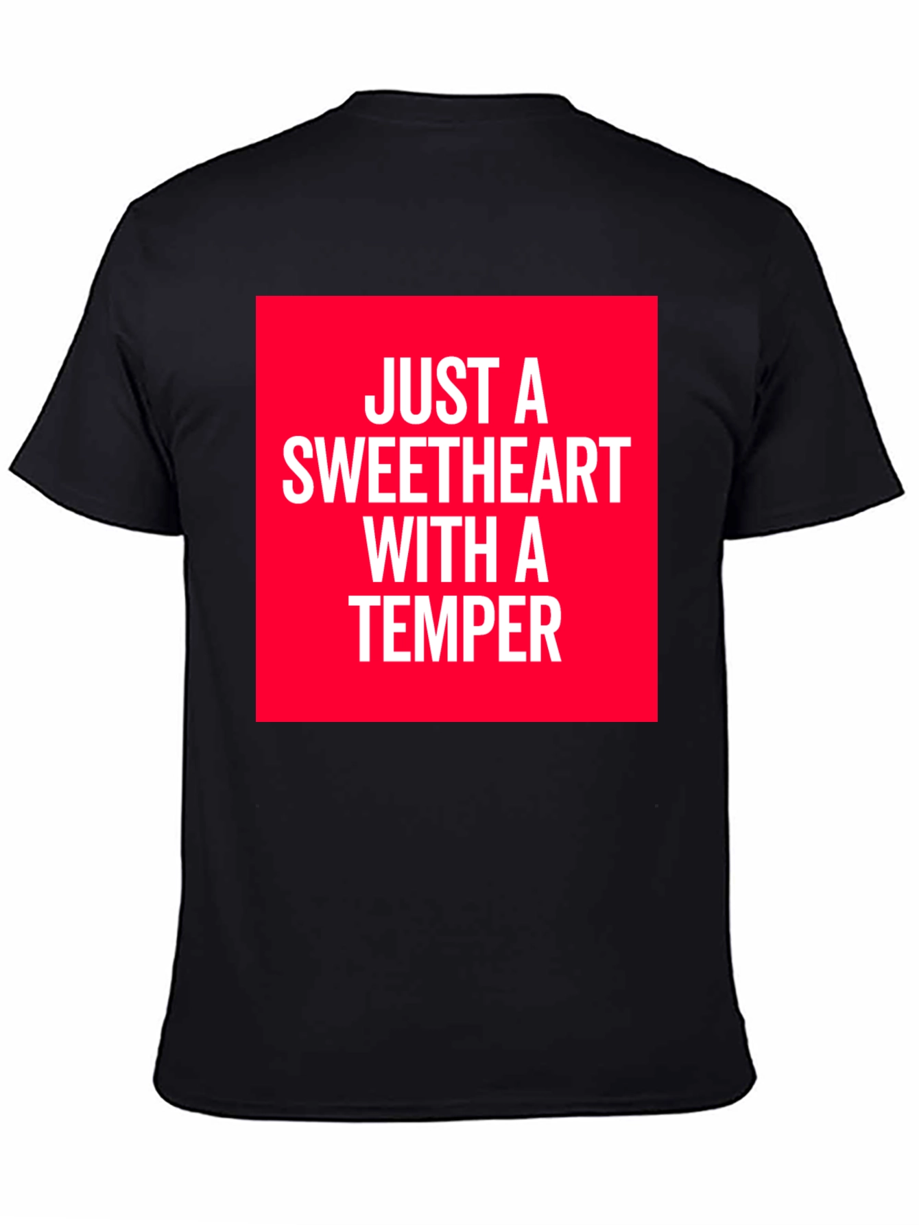 Black Sweetheart With A Temper Graphic T-Shirt view 4