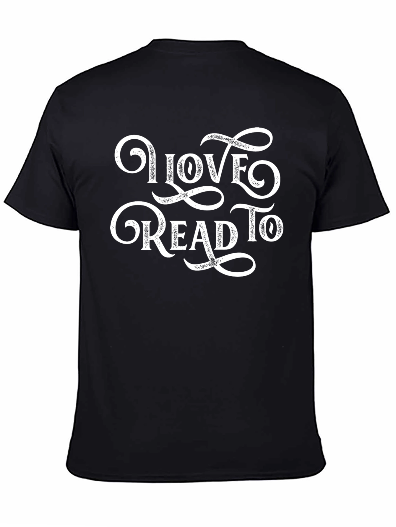 Black Love To Read Tee - Black Cotton Blend view 4