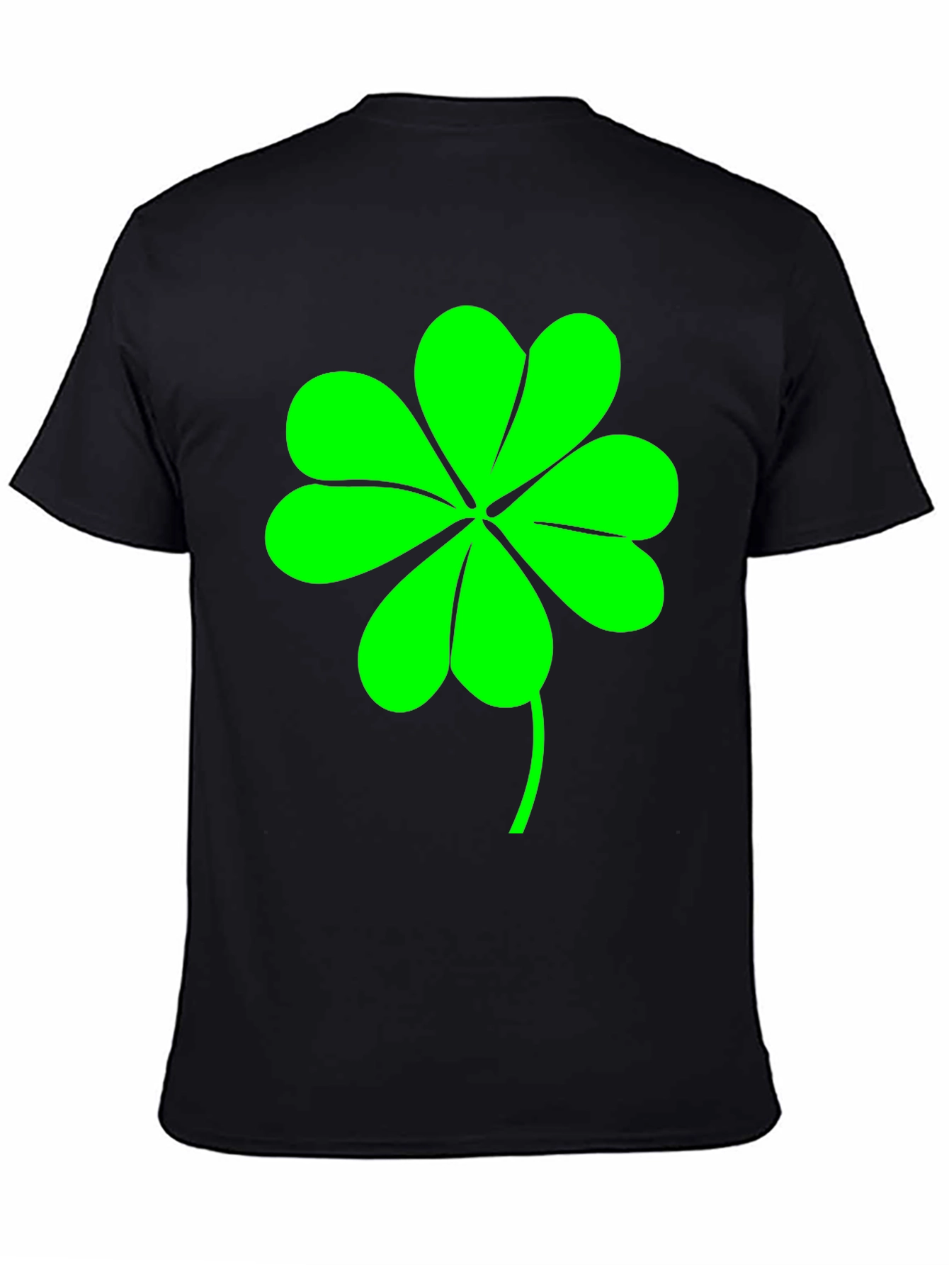 Lucky Clover Graphic Tee - Men's Black T-Shirt - 4