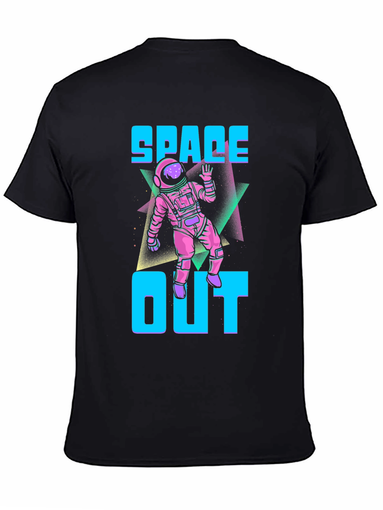 Black Space Out Graphic T-Shirt view 4