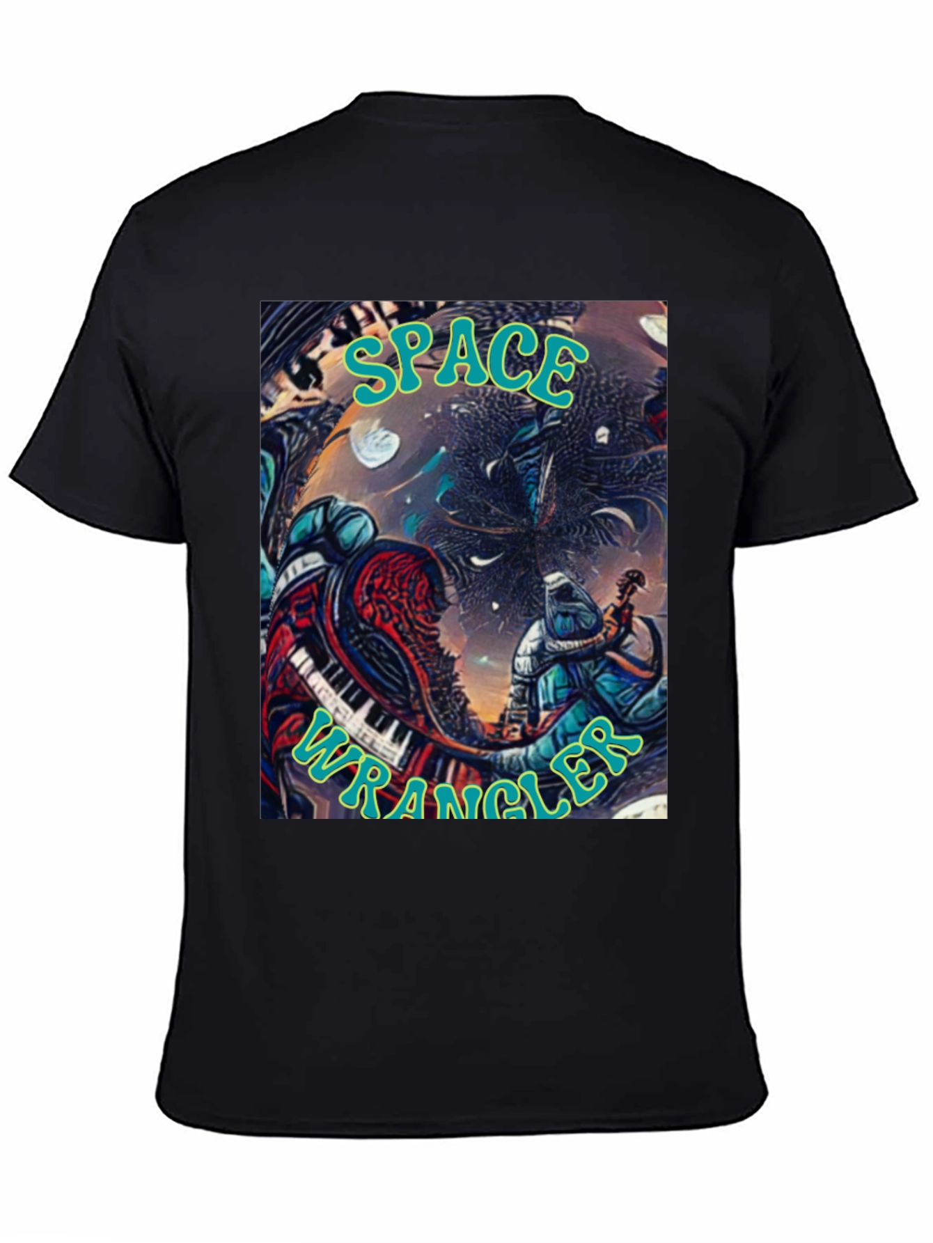 Black Space Wrangler Graphic T-Shirt view 4