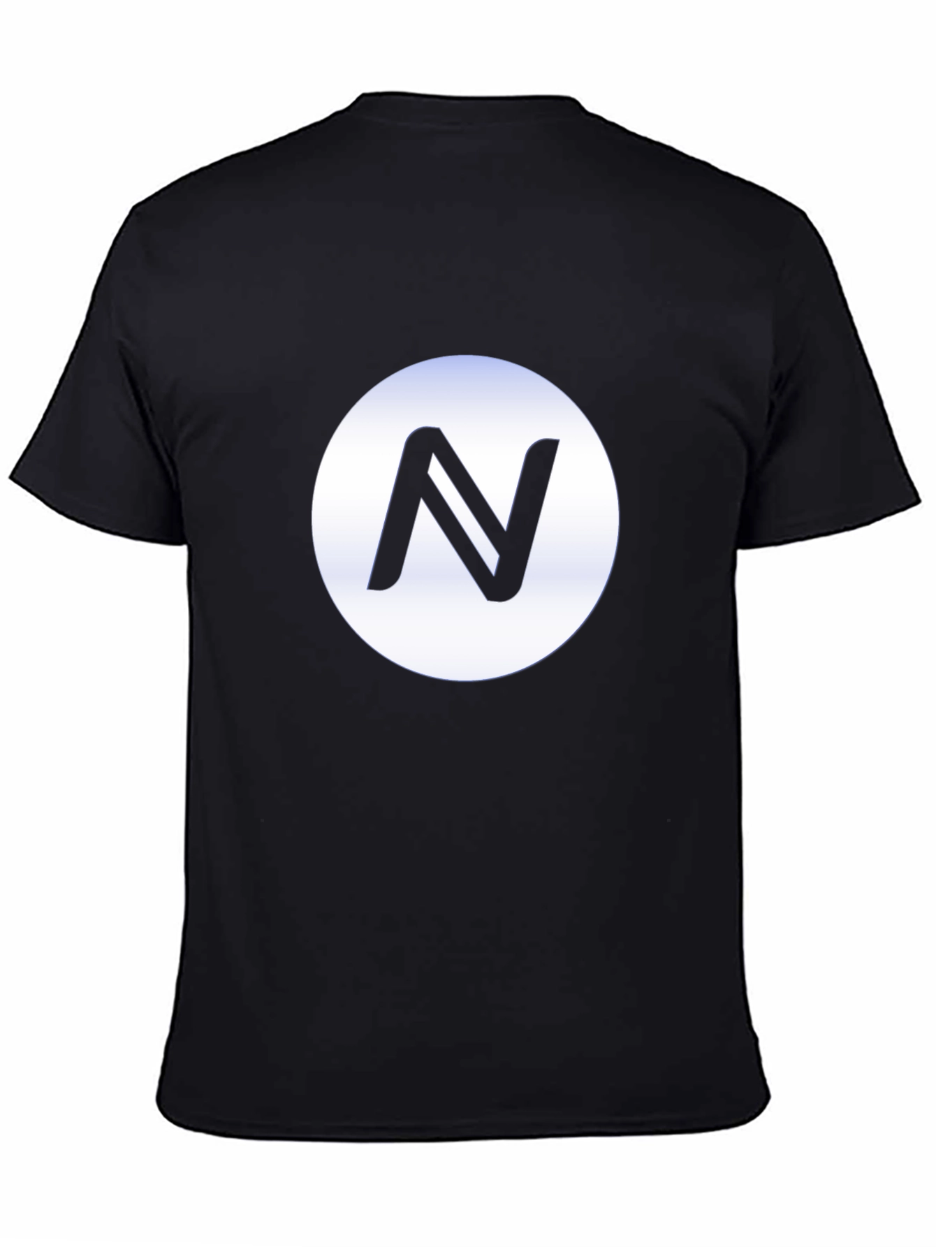 Black Black T-Shirt with Circle N Logo view 4
