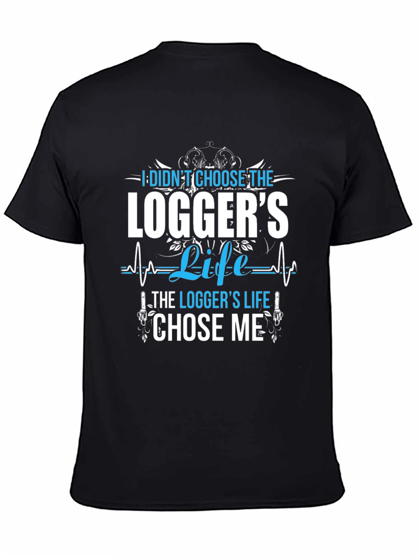 Black Logger's Life Graphic Tee - Black T-Shirt view 4