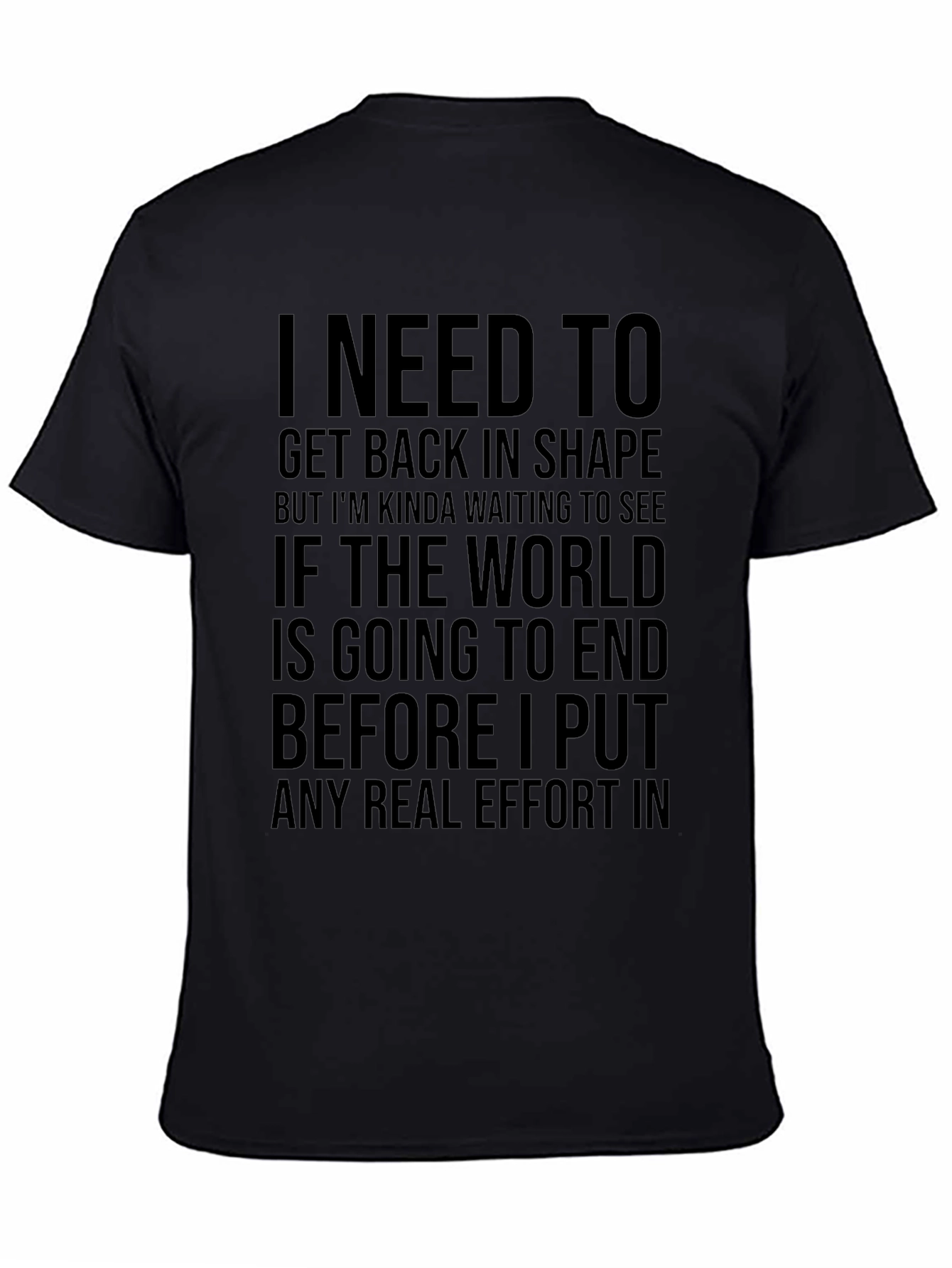Black Humorous Graphic Tee - World Ending view 4