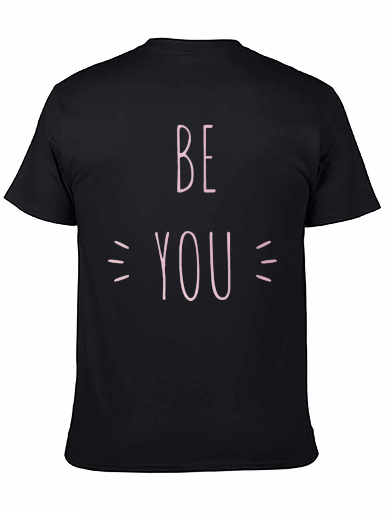 Black Be You Graphic Tee - Black Casual T-Shirt view 4