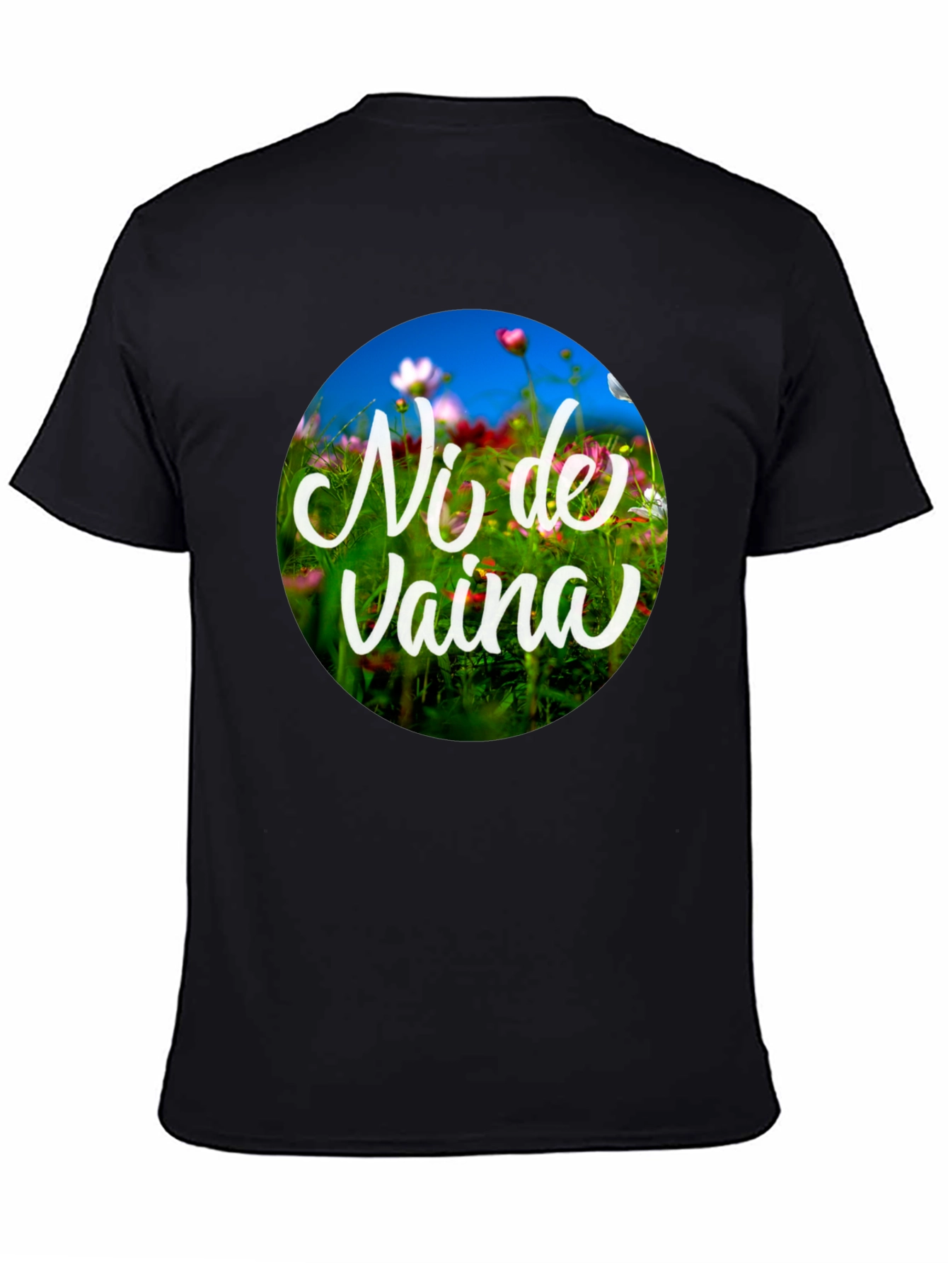 Black Ni de Vaina Graphic Print Black T-Shirt view 4