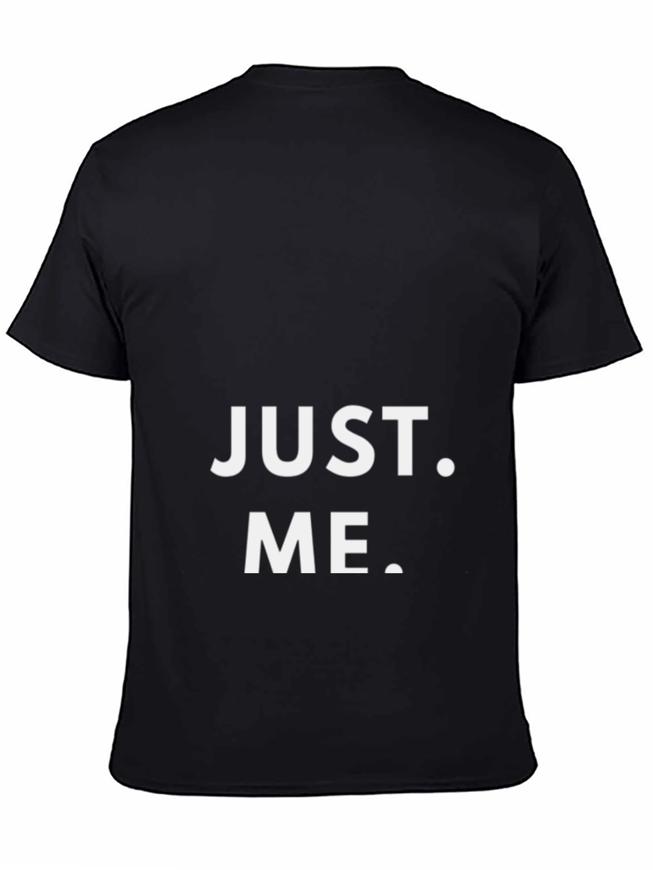 Black Just Me Graphic Print Black T-Shirt view 4