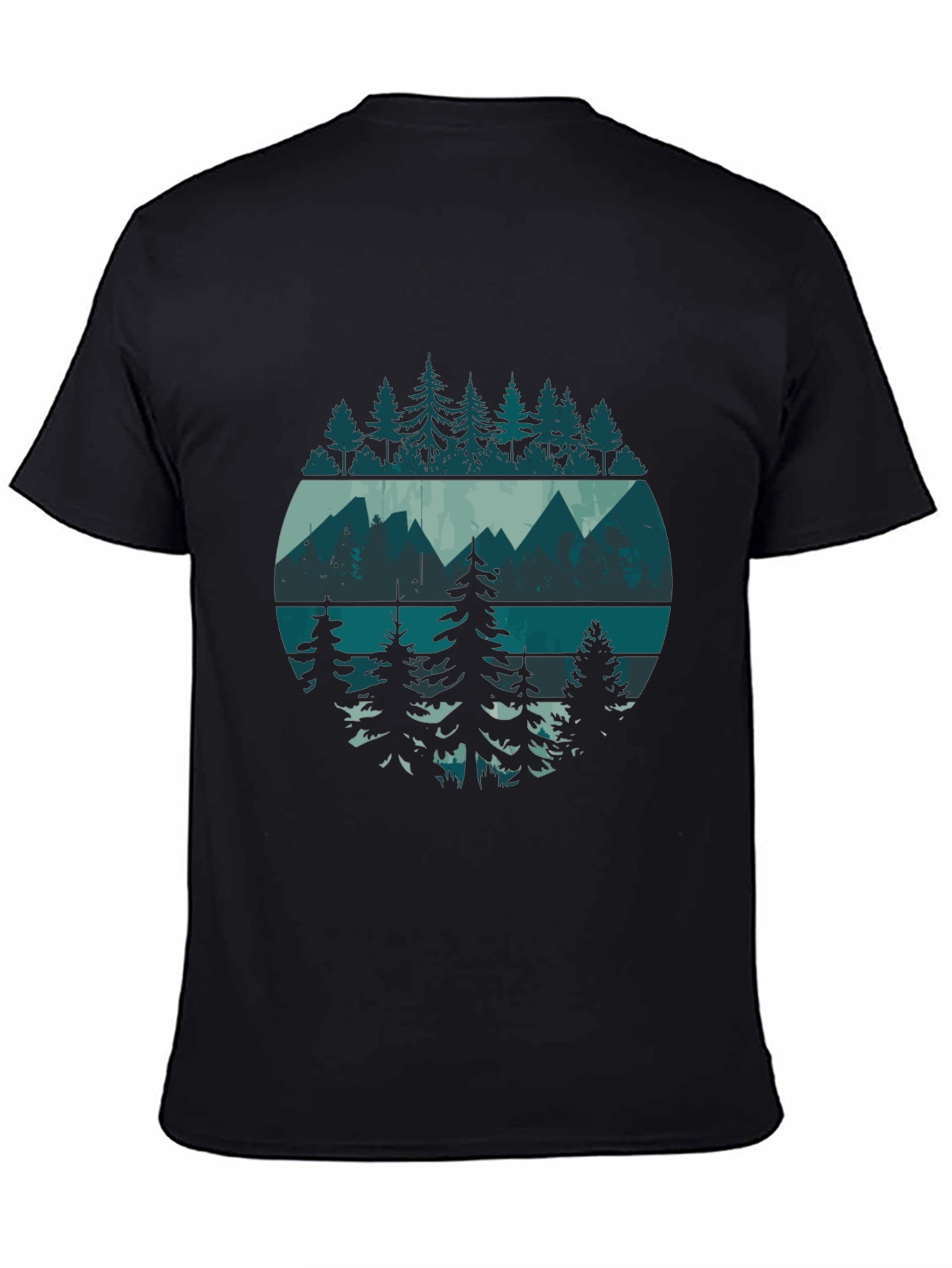 Black Mountain & Trees Graphic Tee view 4