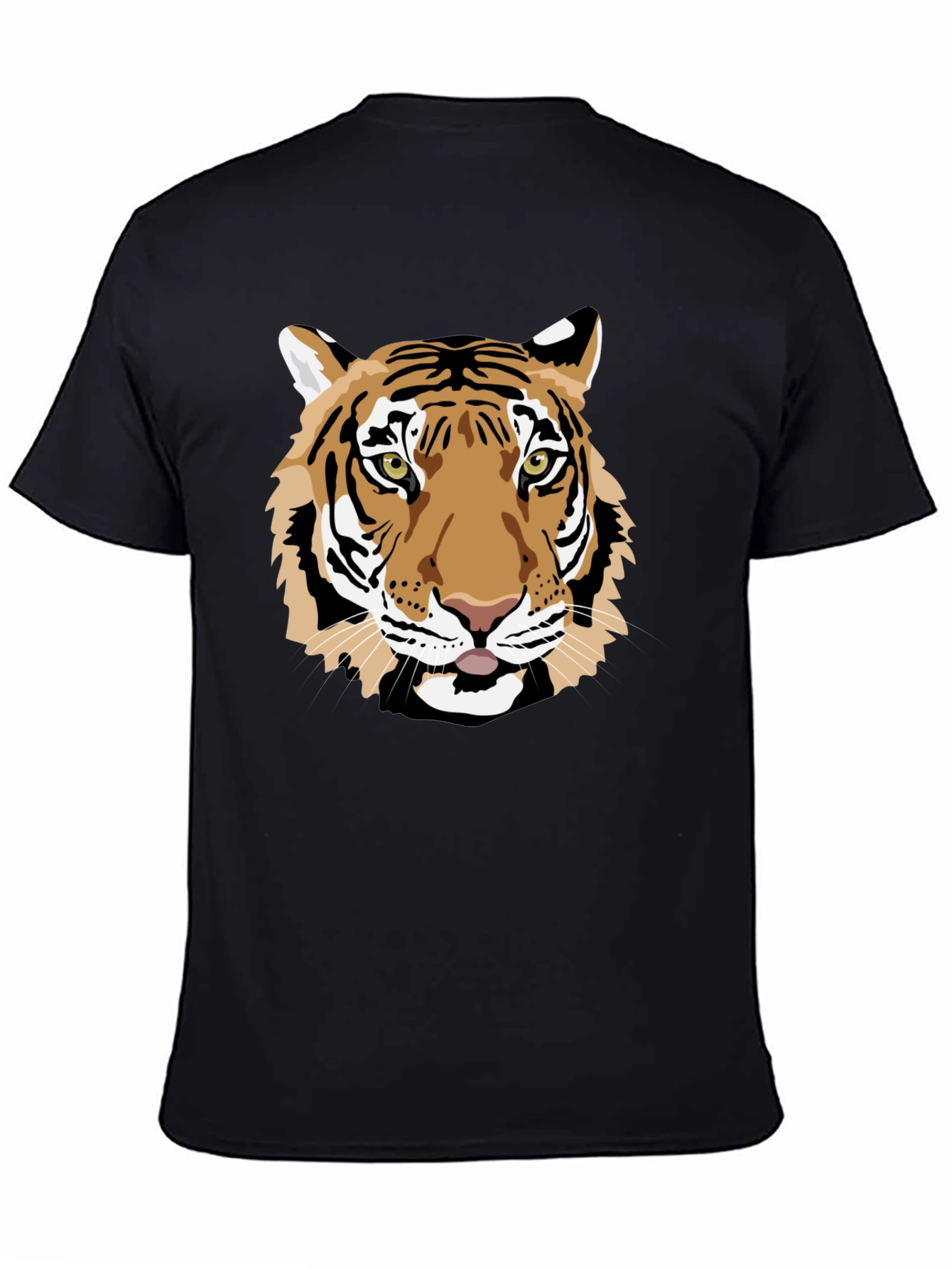 Black Tiger Graphic Black Tee view 4