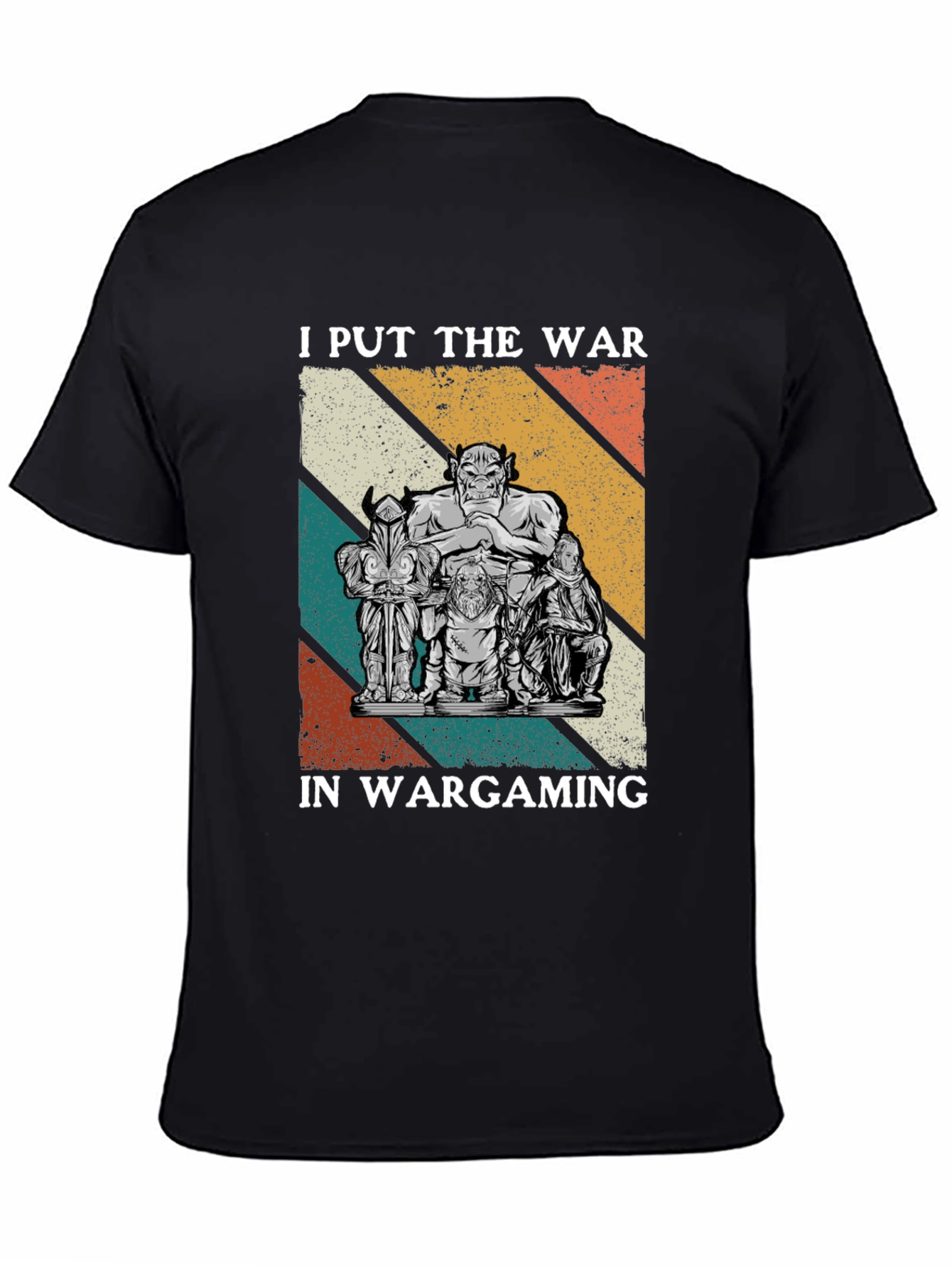 Black I Put The War In Wargaming T-Shirt view 4