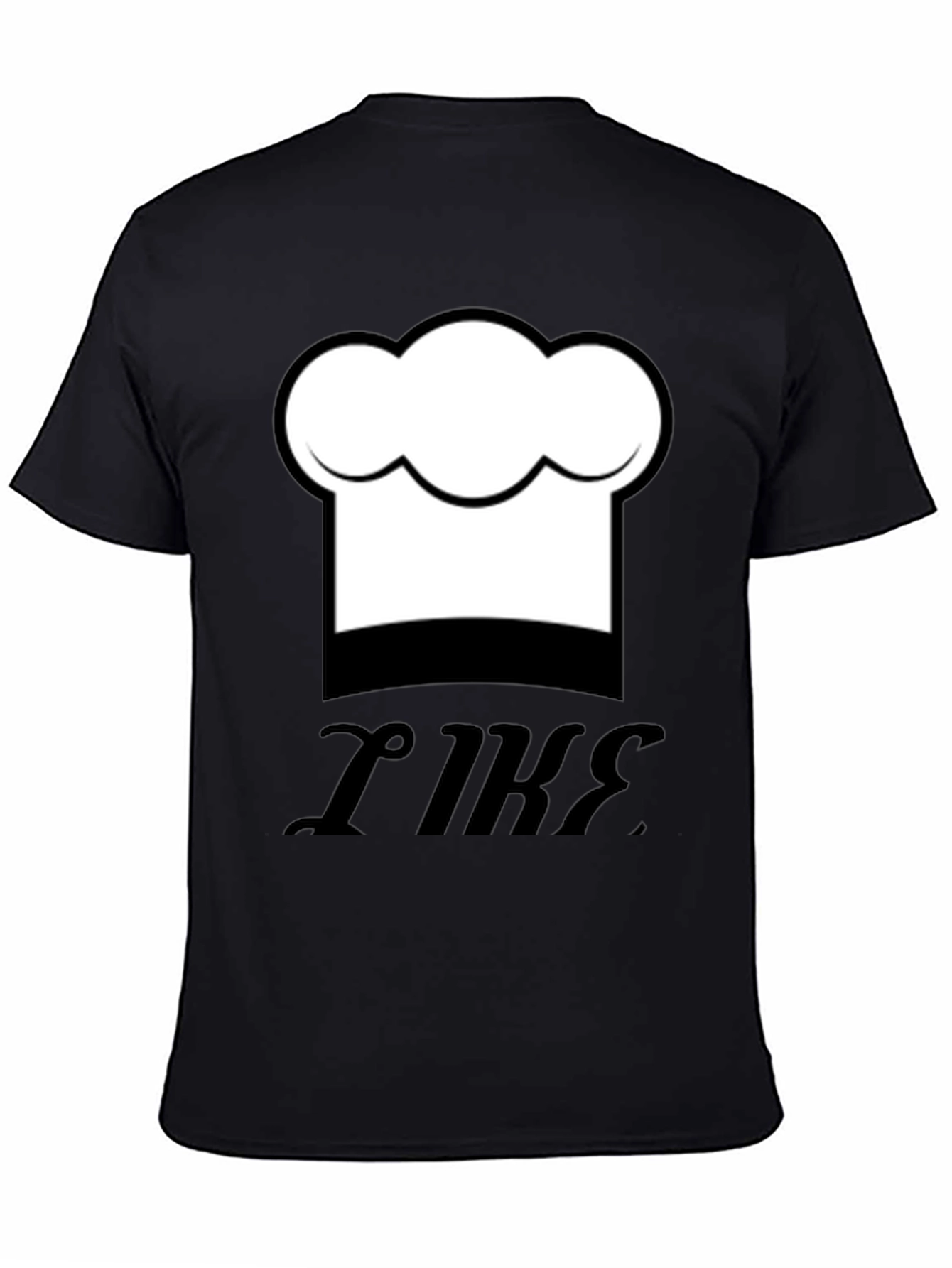 Black Chef Hat Graphic Black T-Shirt - Funny Cooking Tee view 4