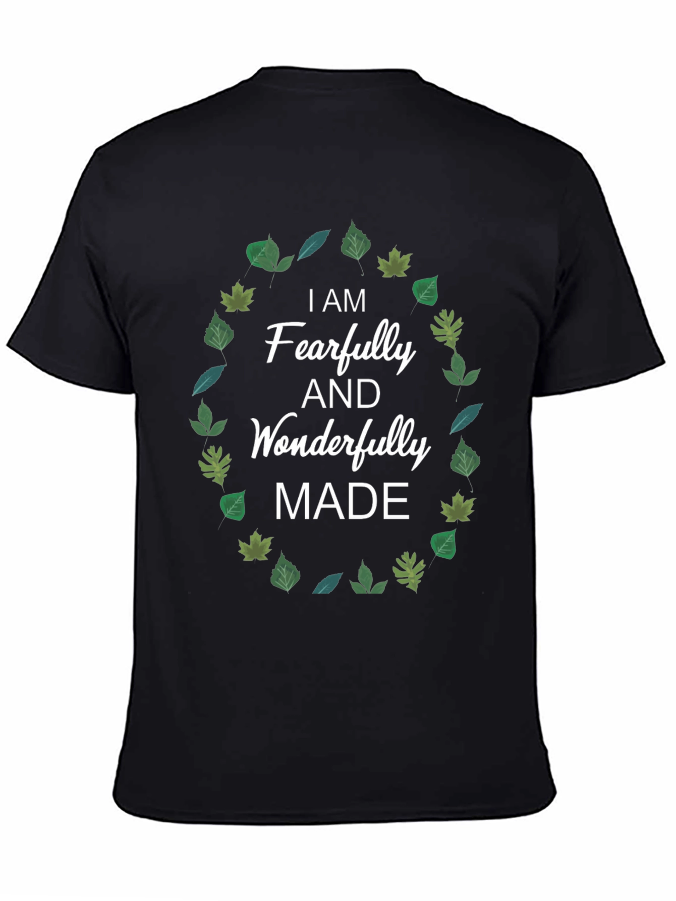 Black Fearfully and Wonderfully Made T-Shirt view 4