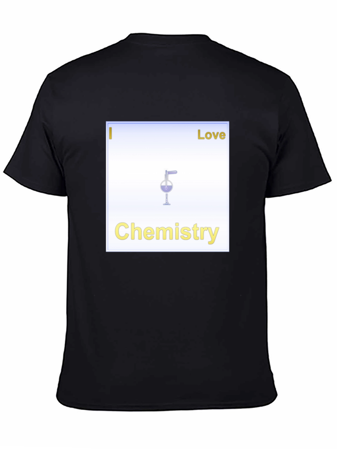 Black I Love Chemistry T-Shirt - Science Geek Tee view 4