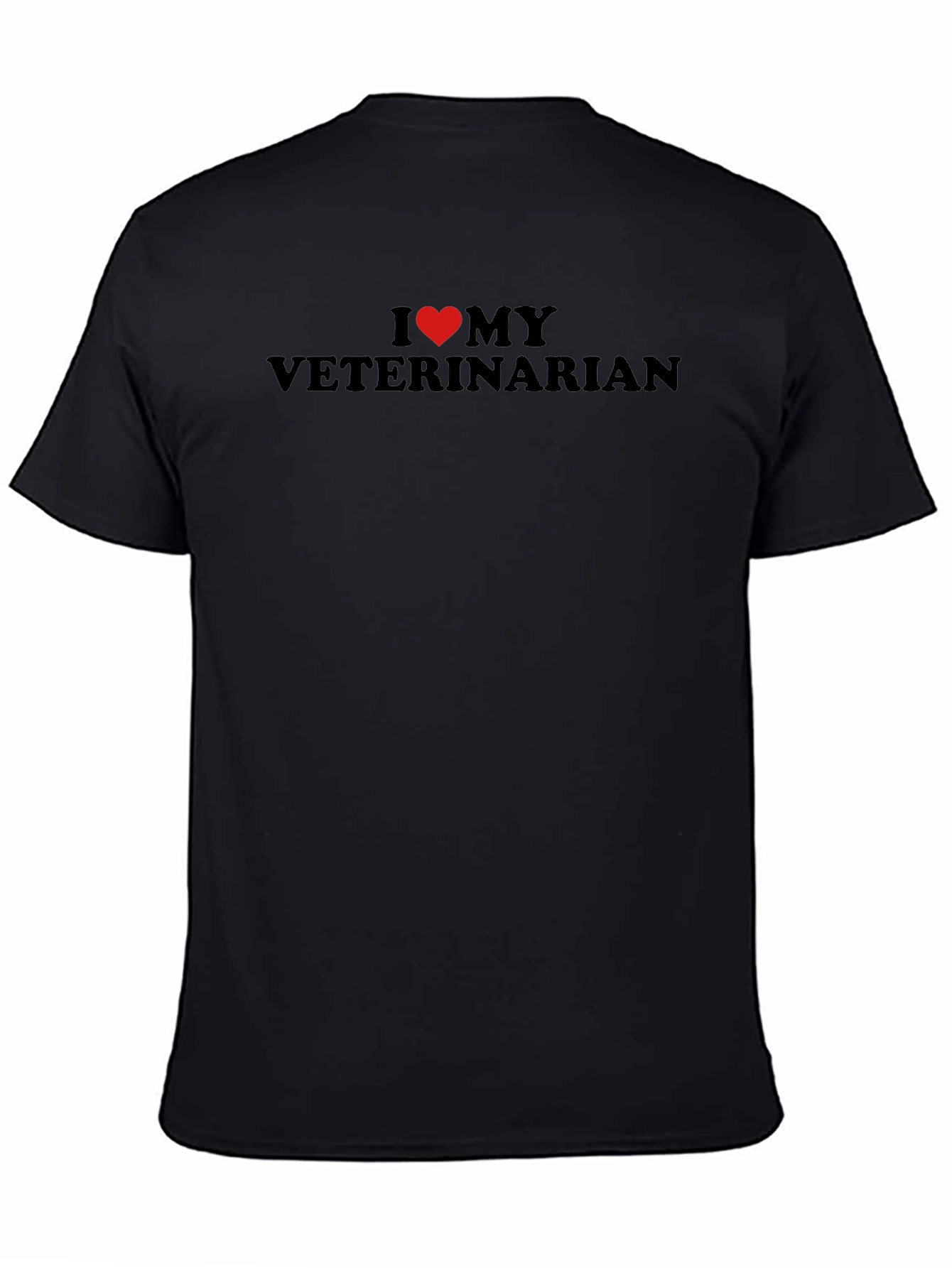 Black I Love My Veterinarian Black T-Shirt view 4