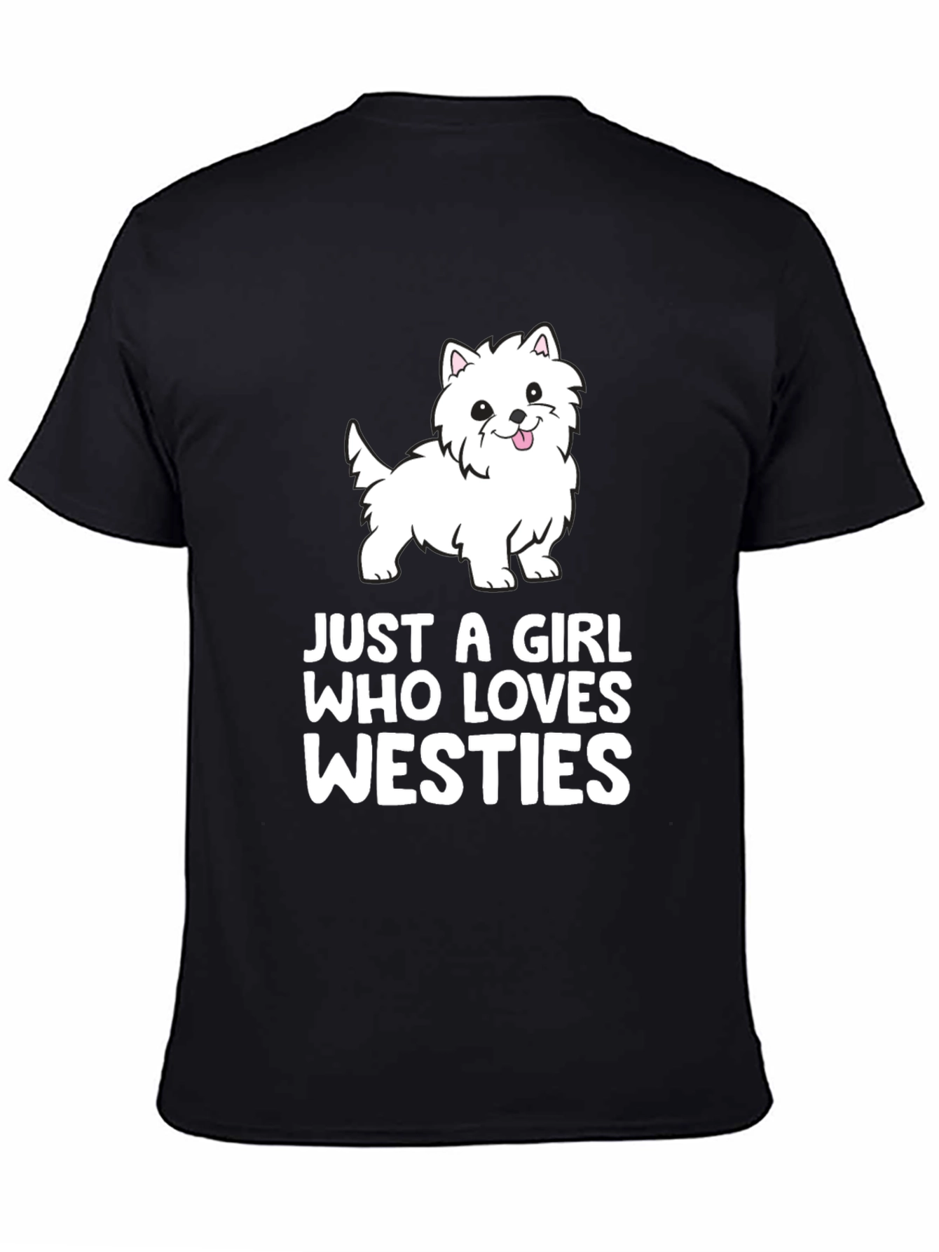 Westie Dog Lover Black T-Shirt - 4